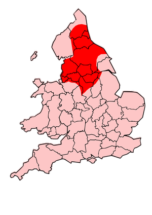 Map showing the approximate territory associated with the Brigantes across northern Britain