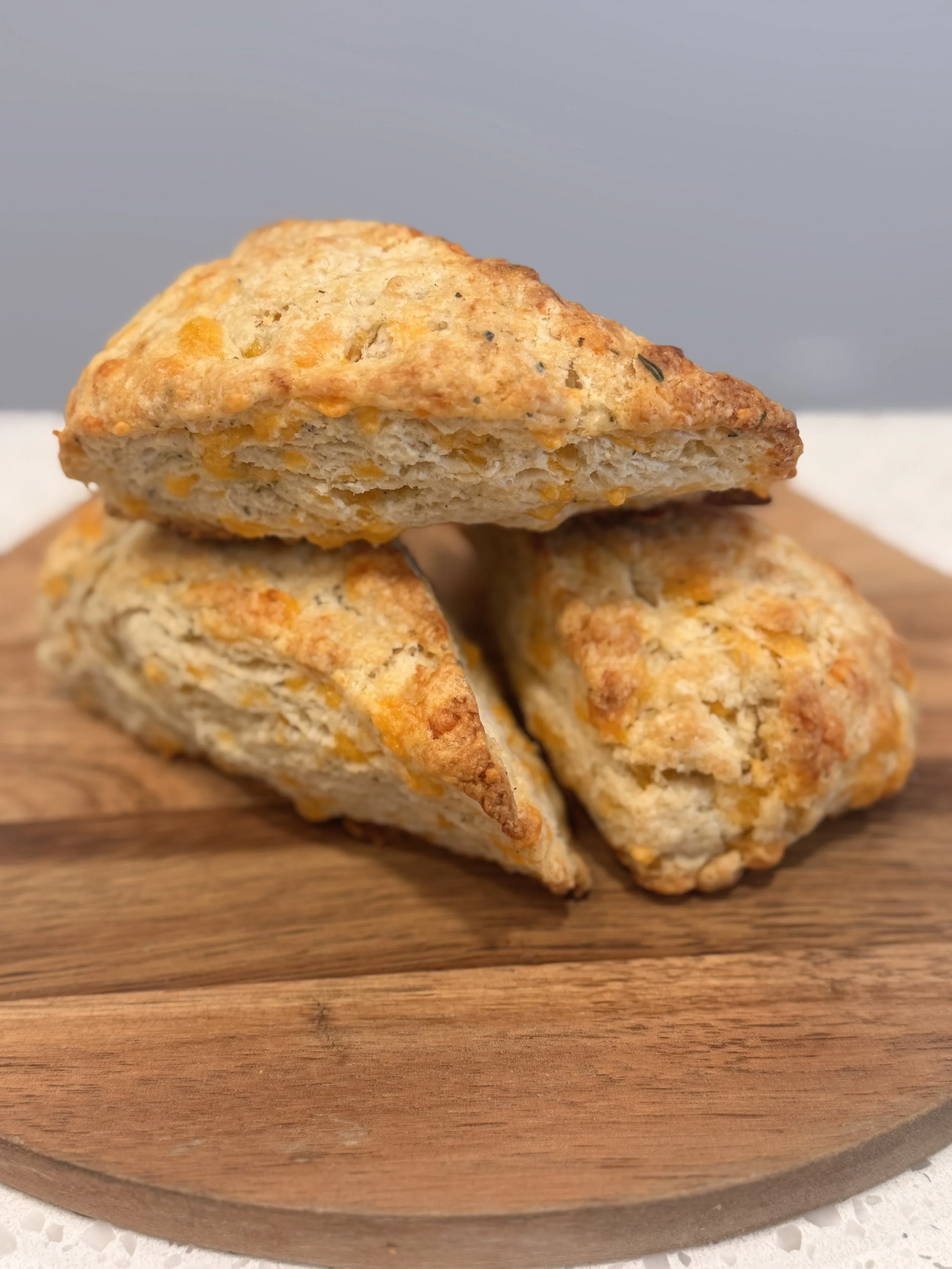 cheddar herb scones