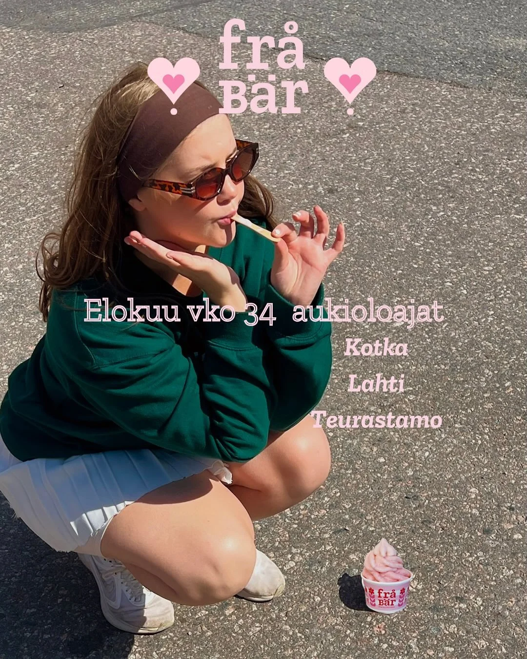 Ootko viel&auml; kerennyt k&auml;ym&auml;&auml;n meid&auml;n kiskoilla?💕 
Jos et, niin nyt kannattaa menn&auml; sill&auml; me ollaan auki en&auml;&auml; elokuun loppuun asti🍦 
Nappaa t&auml;st&auml; sun l&auml;himm&auml;n kiskan aukioloajat ja tuu 