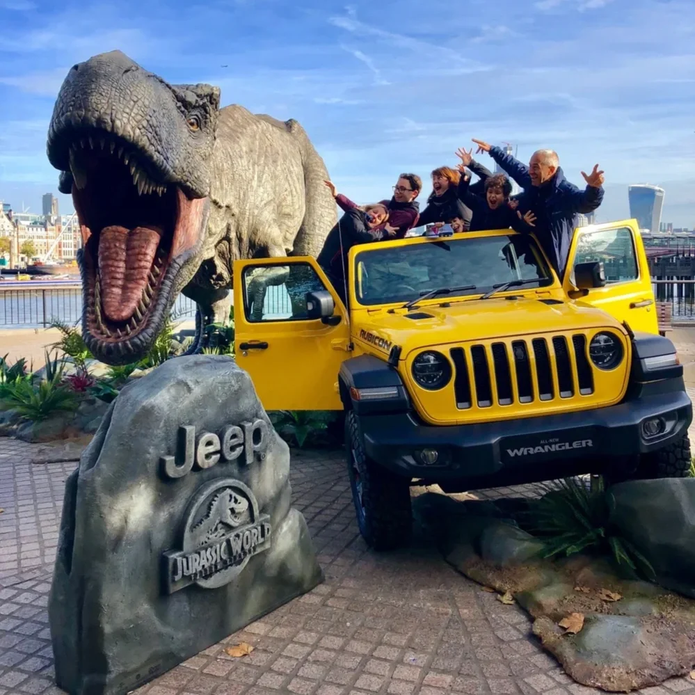 Jeep x Jurassic World Stunt