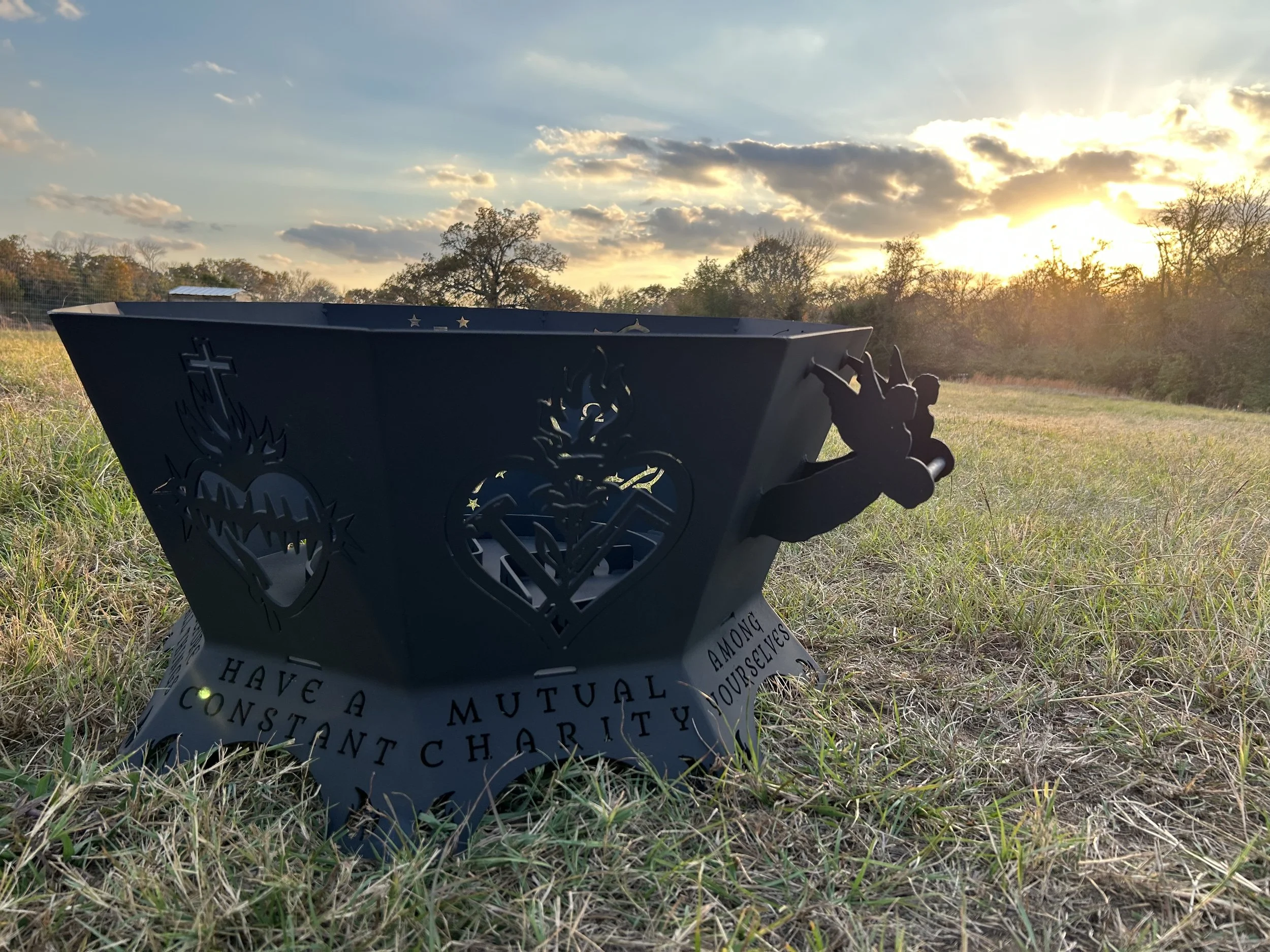 Fire of Faith Steel Fire Pit