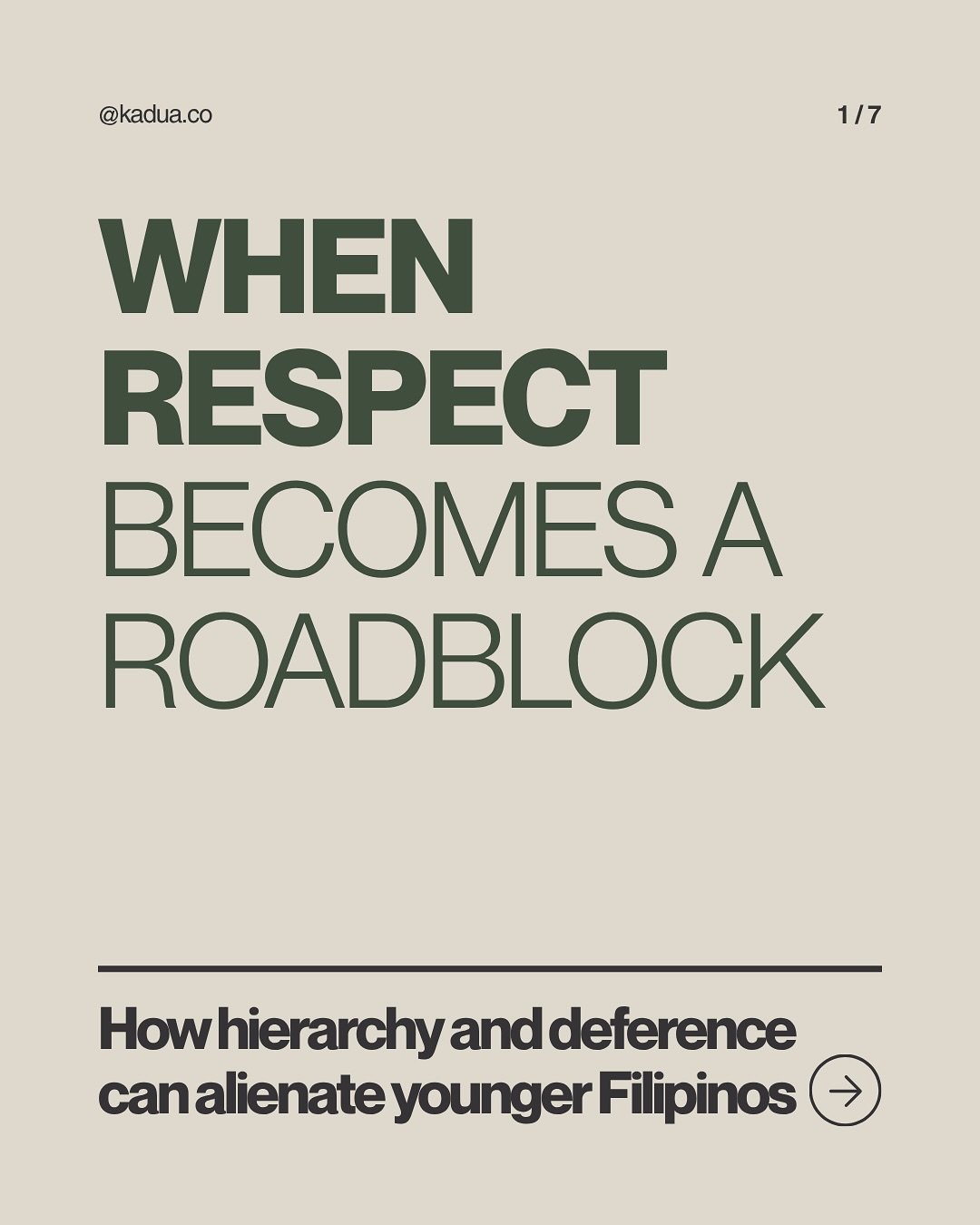 What happens when respect stops us from listening to each other?

This is a break from my typical content, because this is weighing on my mind at the moment.

In many Filipino spaces, hierarchy and deference become quiet gatekeepers. This can leave y