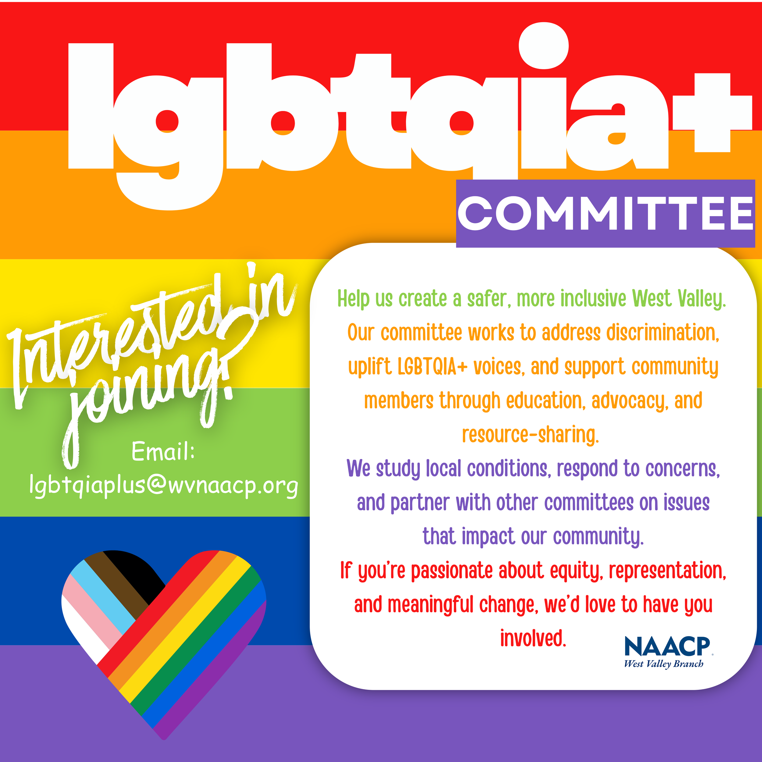 WVNAACP LGBTQIA+ Committee Meeting