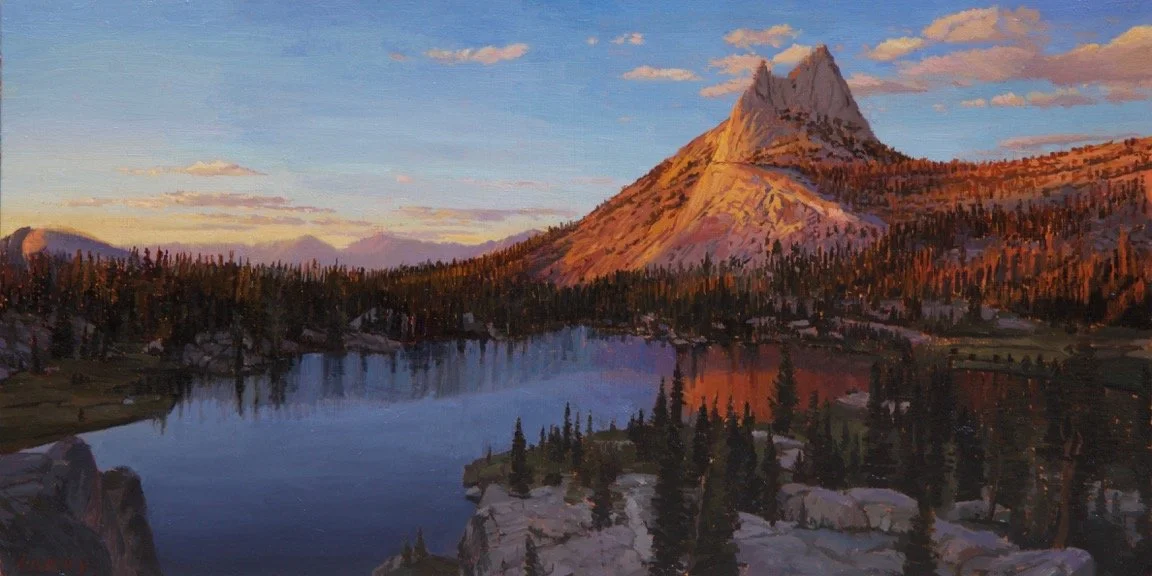  Cathedral Lake, 8” x 16”, oil on panel  Sold 