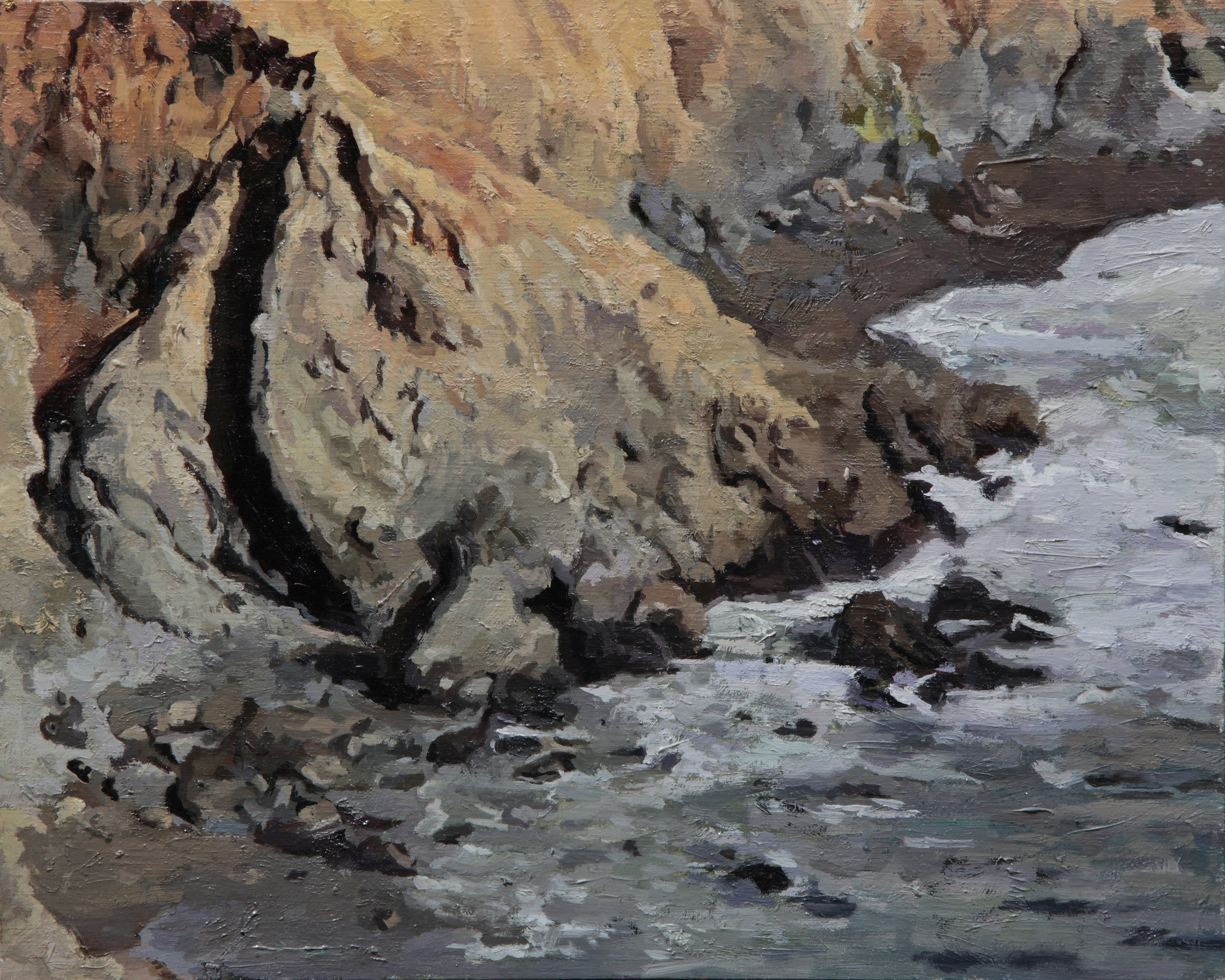  Pacifica Cliffs, 8” x10”, oil on panel  Sold 