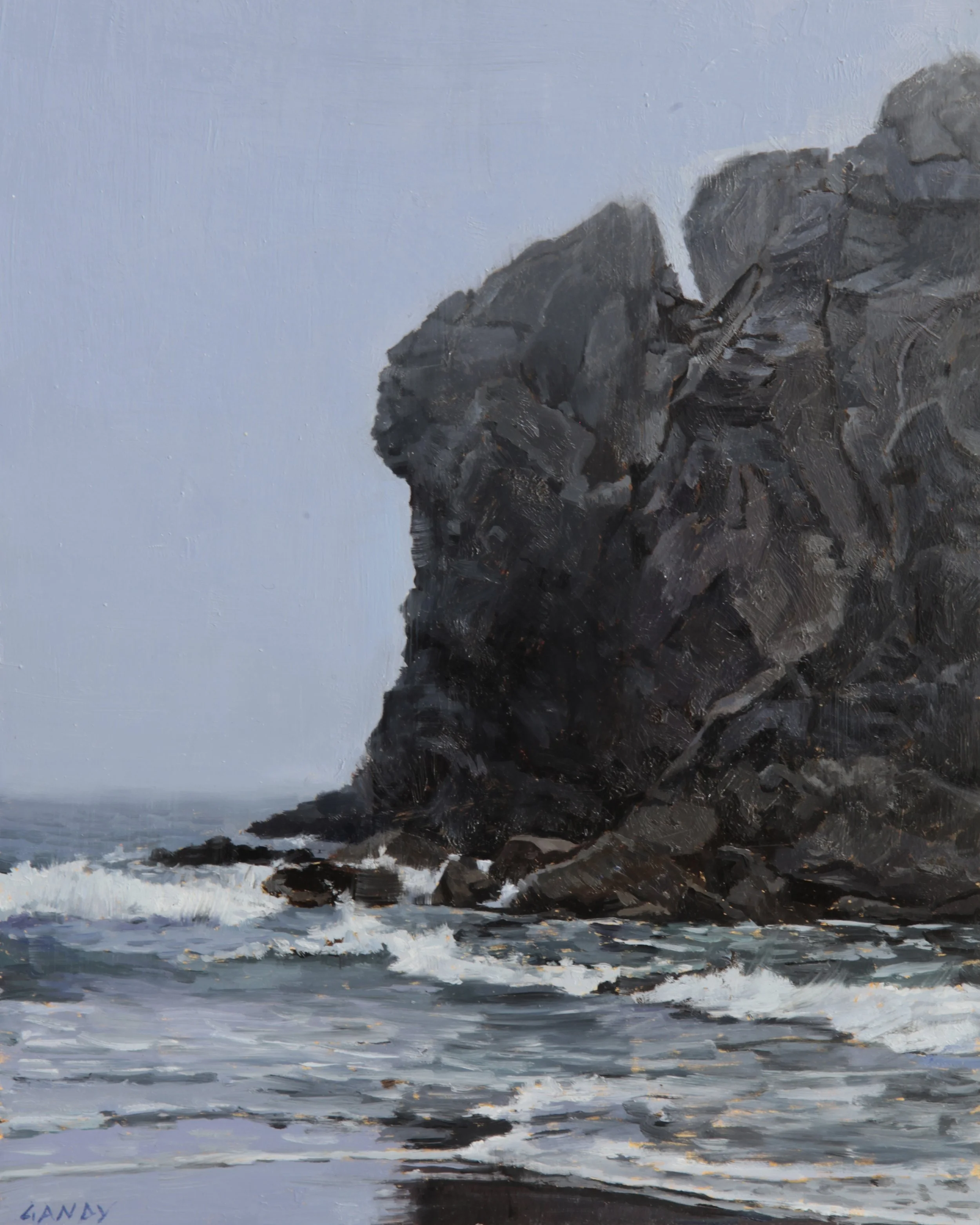  Mile Rock, 10” x8”, oil on panel  Sold 