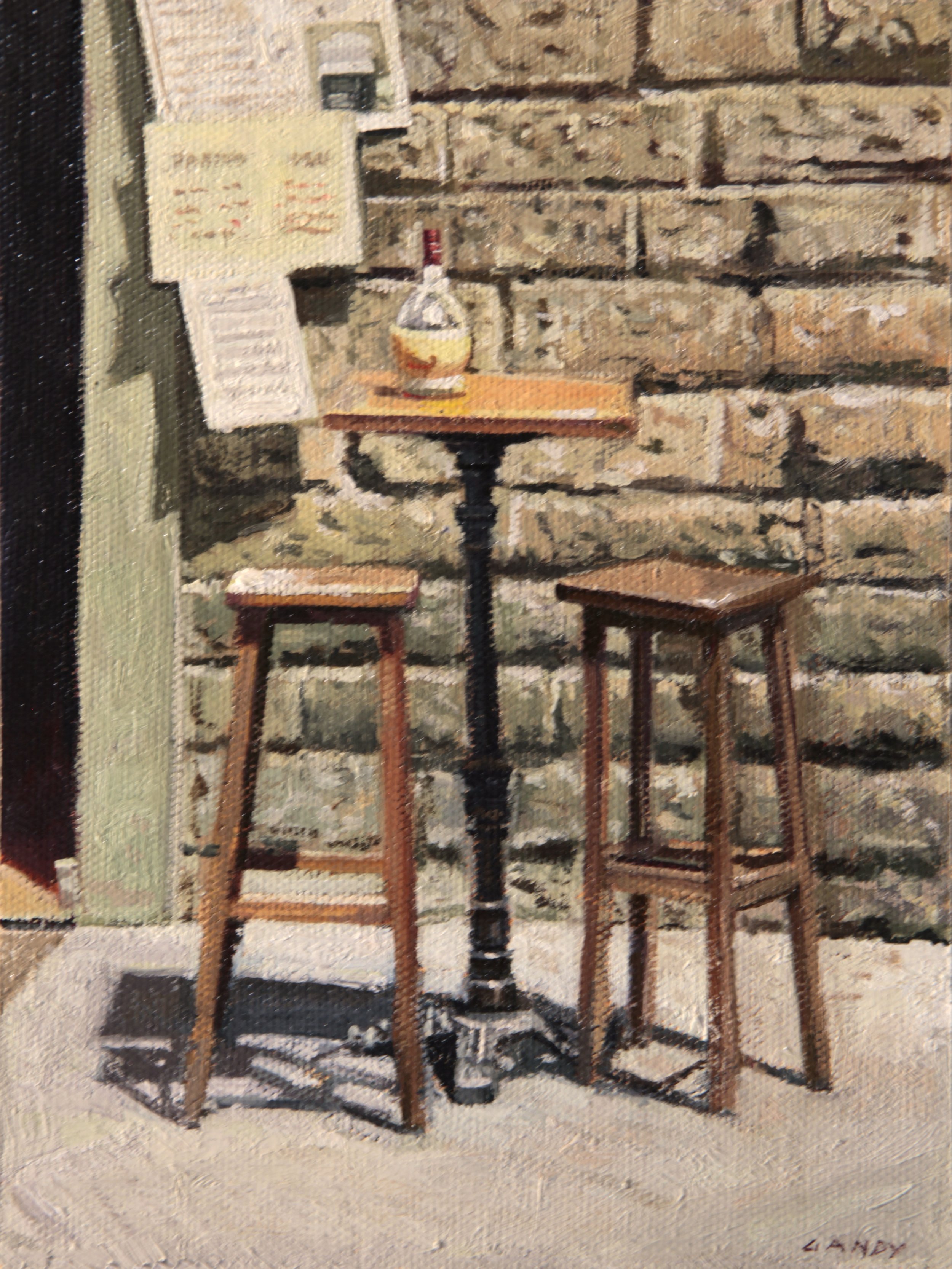  Table for Two, 6” x 8”, oil on canvas  Sold 