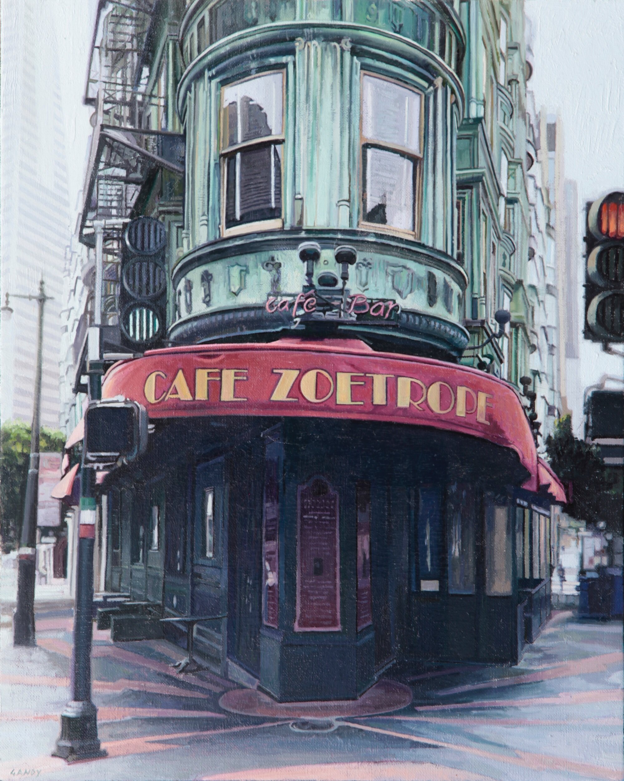  Cafe Zoetrope, 20” x16”, oil on canvas  Sold                                                           