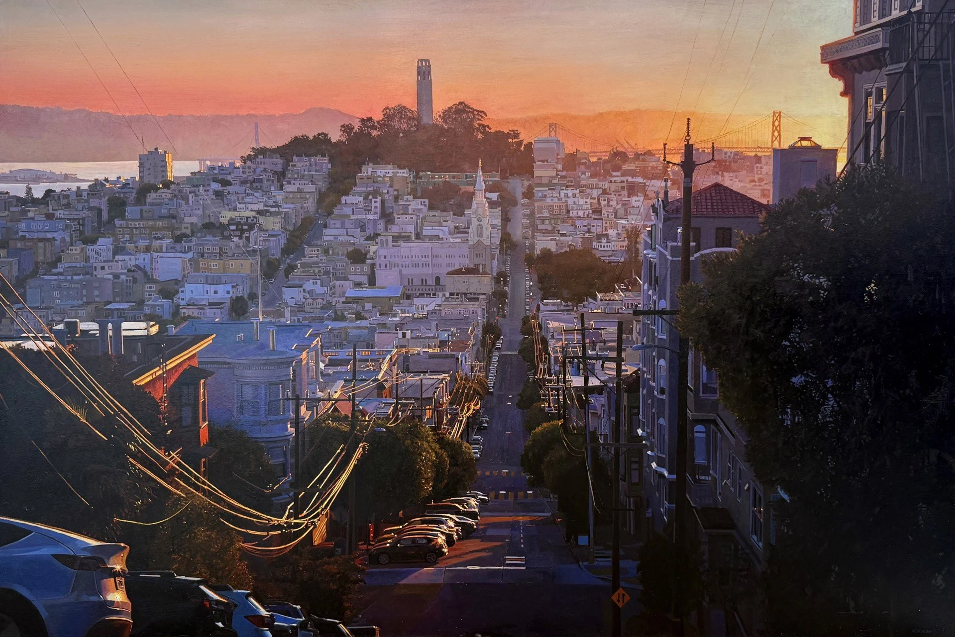  Looking East, 40” x60”, oil on canvas  Sold 