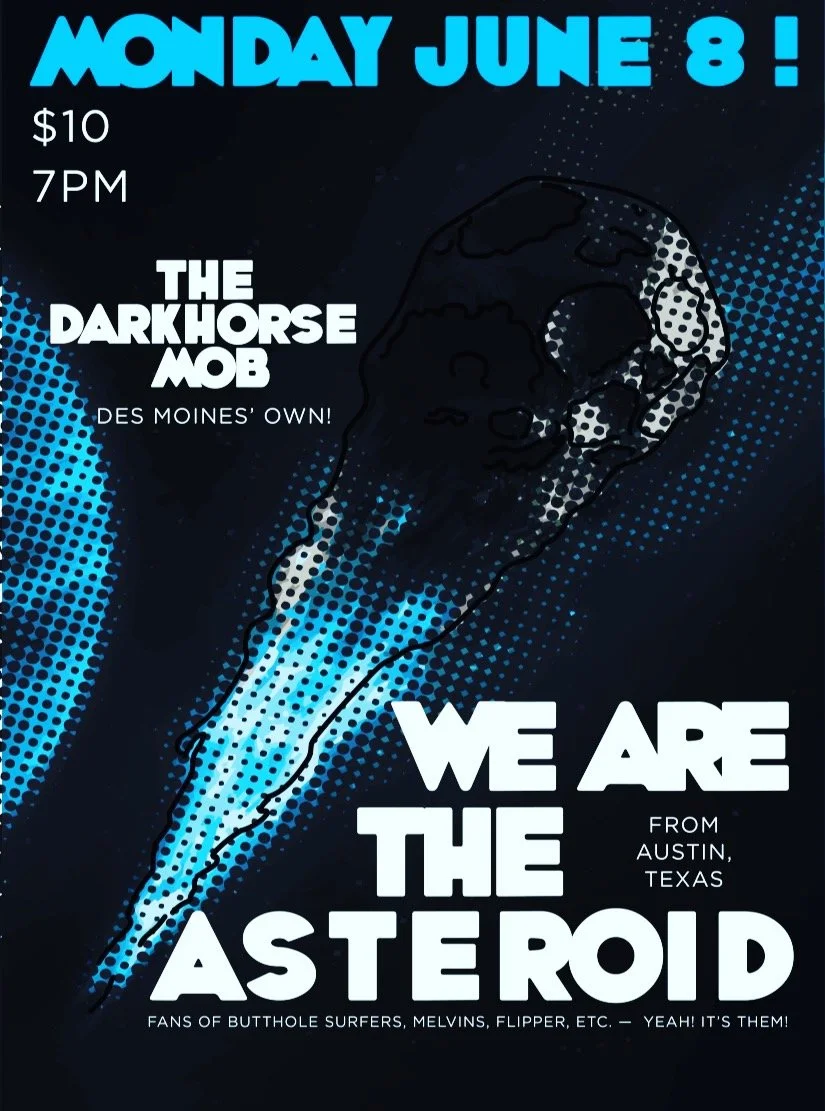 ⭐️ Tonight ⭐️

@tdmband2025 / We Are The Asteroid 

Show 7pm 
Cover $10