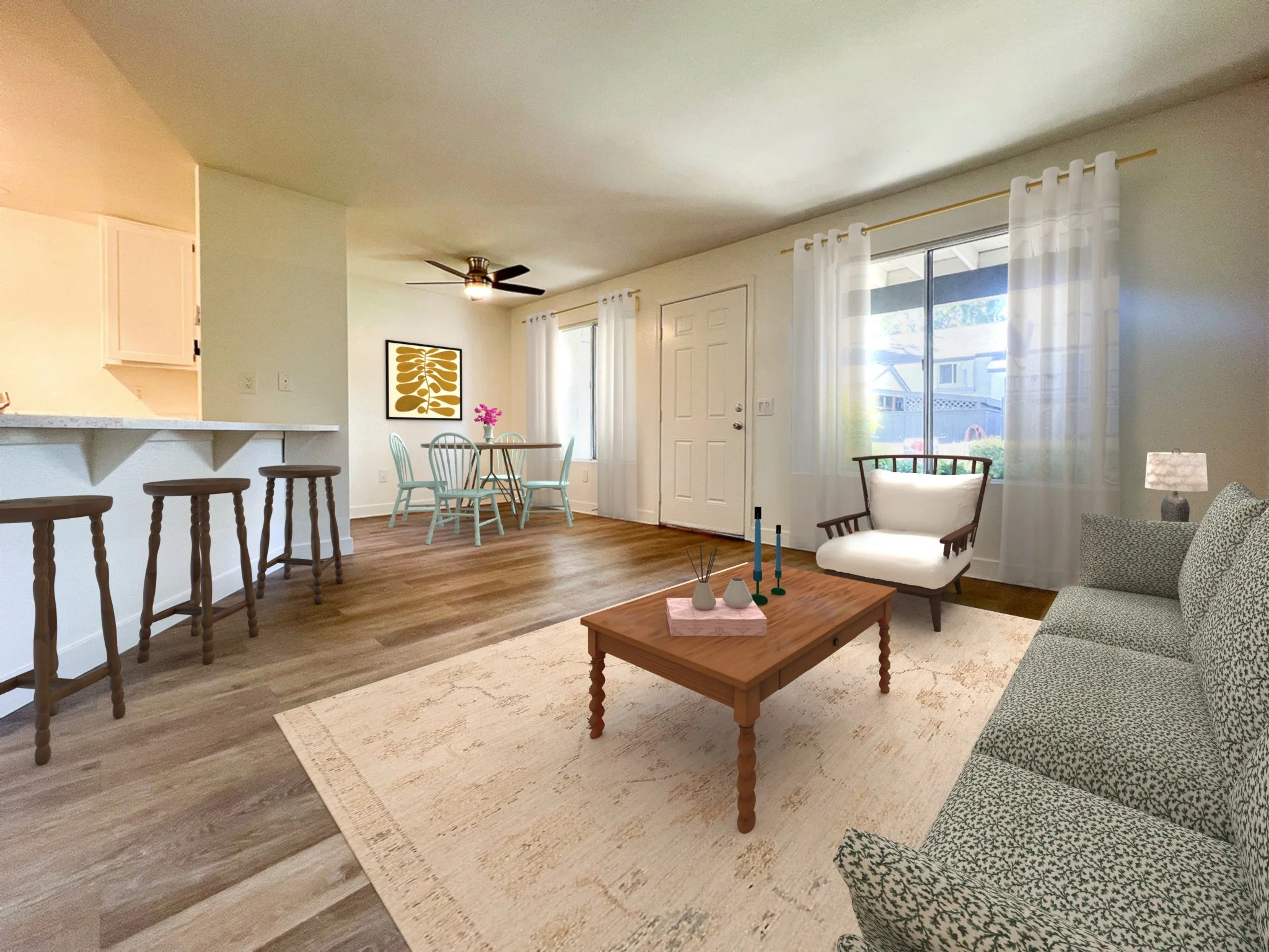 Living Area in Palm Village Unit