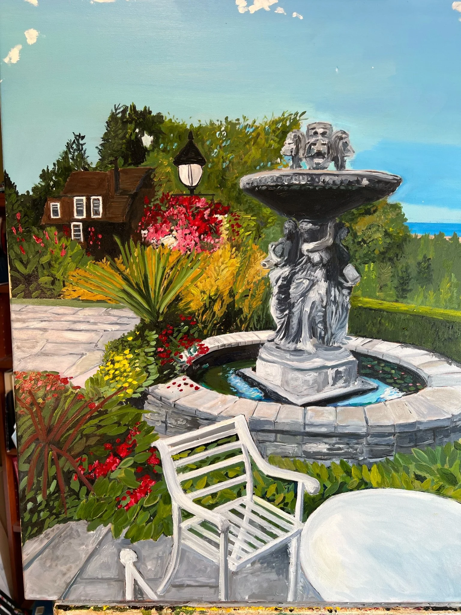 Garden at the Queen's Landing, Niagara-on-the-Lake | Oil [24x36]