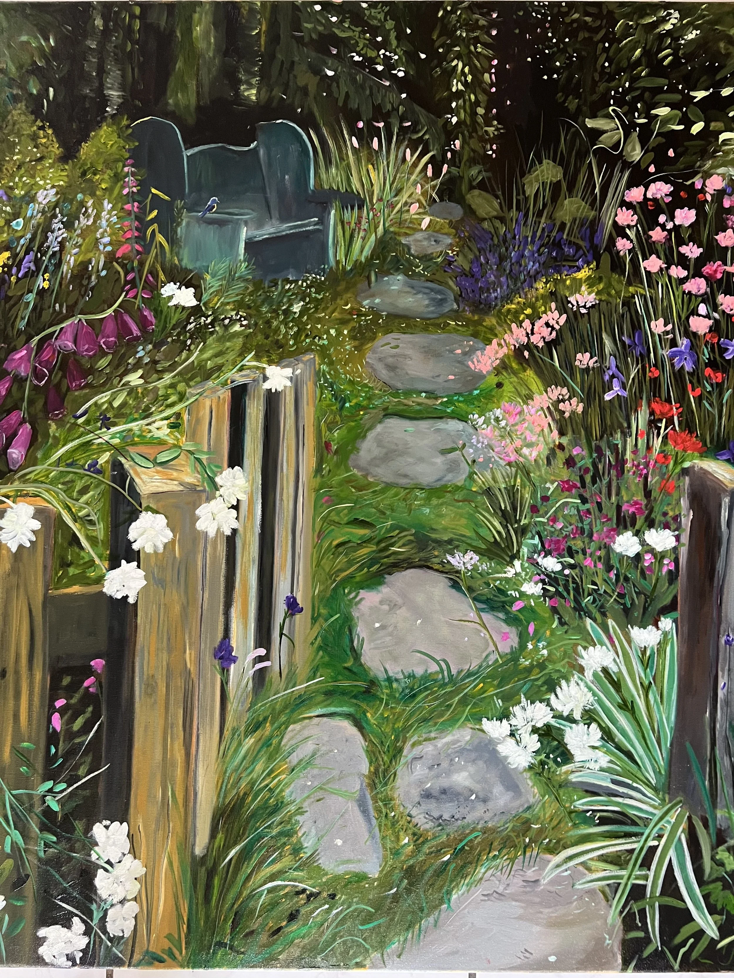 Cottage Garden, Niagara-on-the-Lake | Oil [36x36]