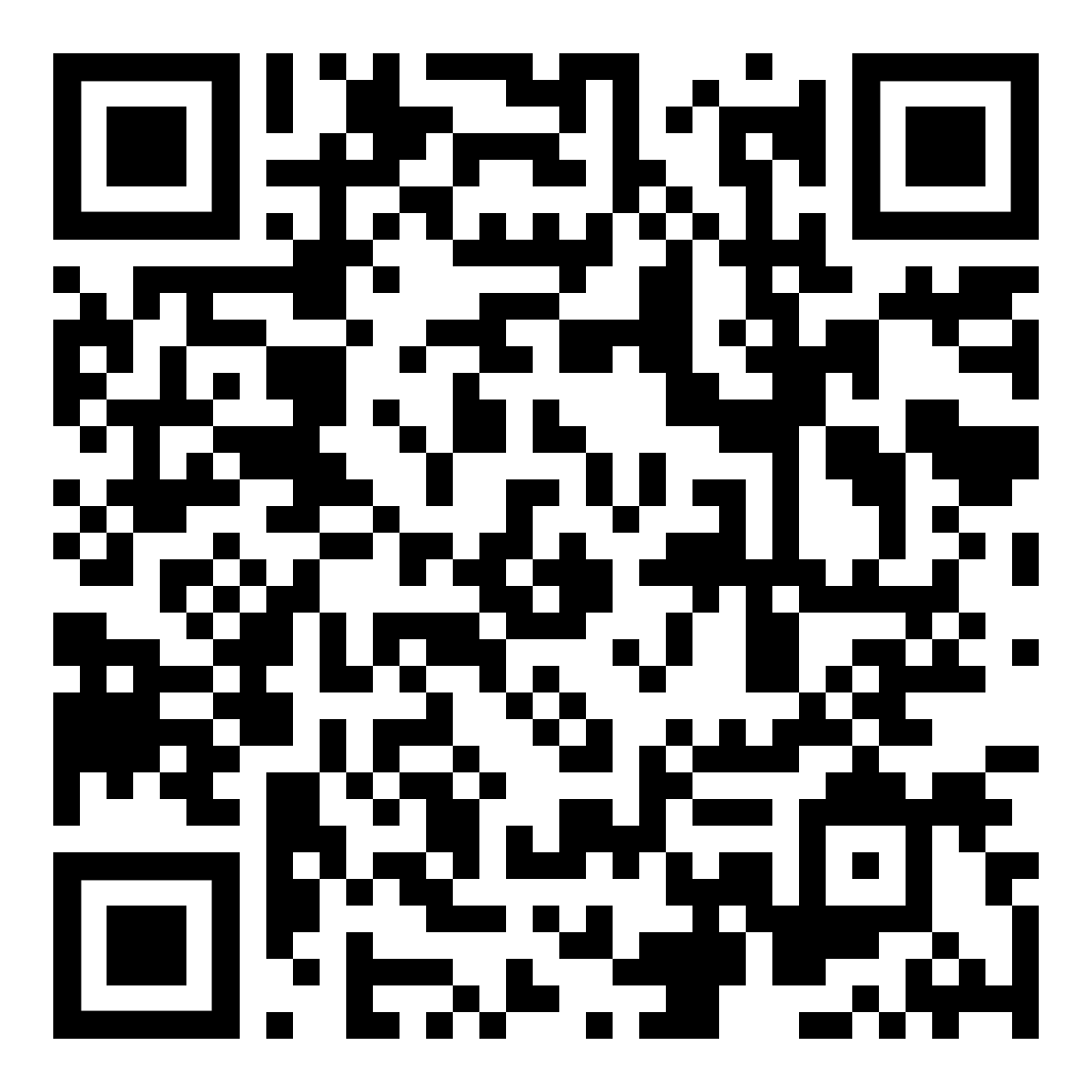 Code QR noir et blanc.