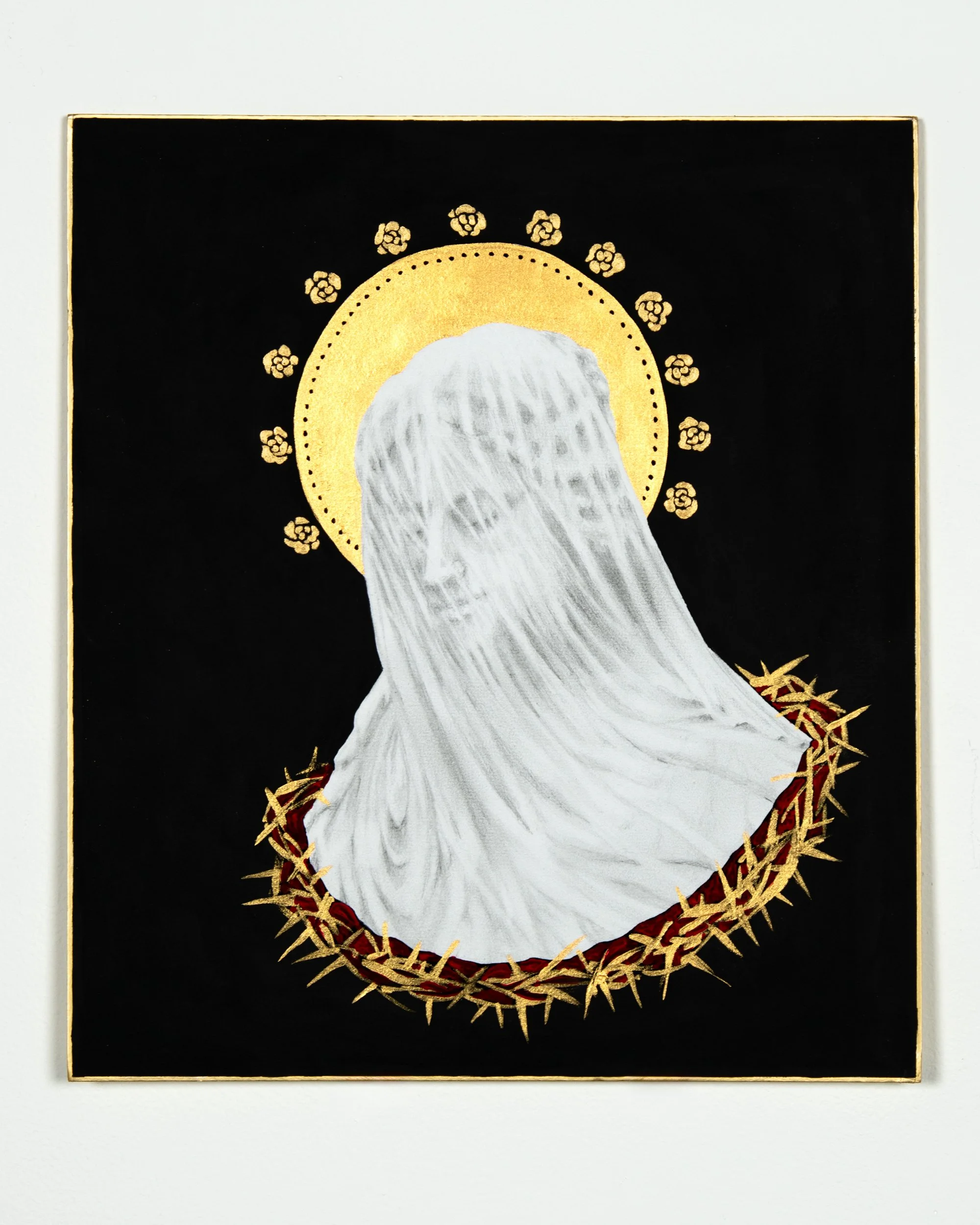 The Veiled Virgin after Giovanni Strazza's marble bust, I