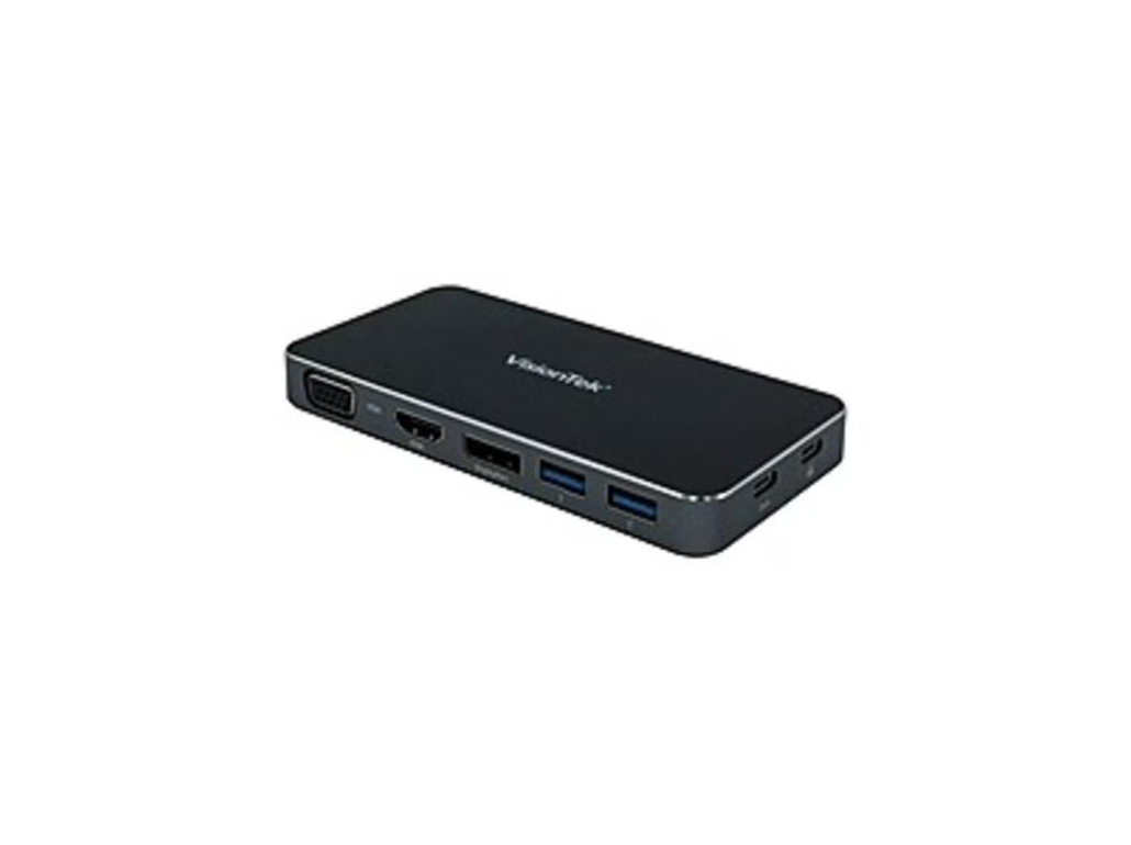 DNA TDSourcing VT200 USB C Portable Dock - Docking station - USB-C - VGA, HDMI, DP - 100 Watt