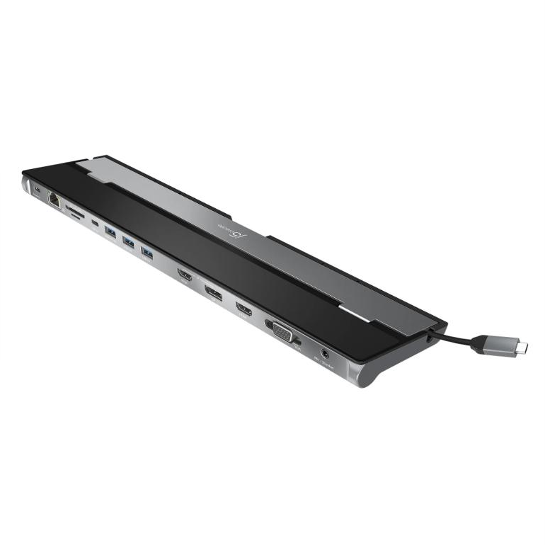 j5create TDSourcing JCD543 - Docking station - USB-C - VGA, 2 x HDMI, DP - GigE