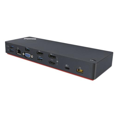 Lenovo TDSourcing ThinkPad Thunderbolt 3 Dock - Port replicator - Thunderbolt 3 - VGA, HDMI, 2 x DP - GigE - 135 Watt - refurbished - United States - for ThinkPad P51s; P52s; T25; T470; T470s; T480;