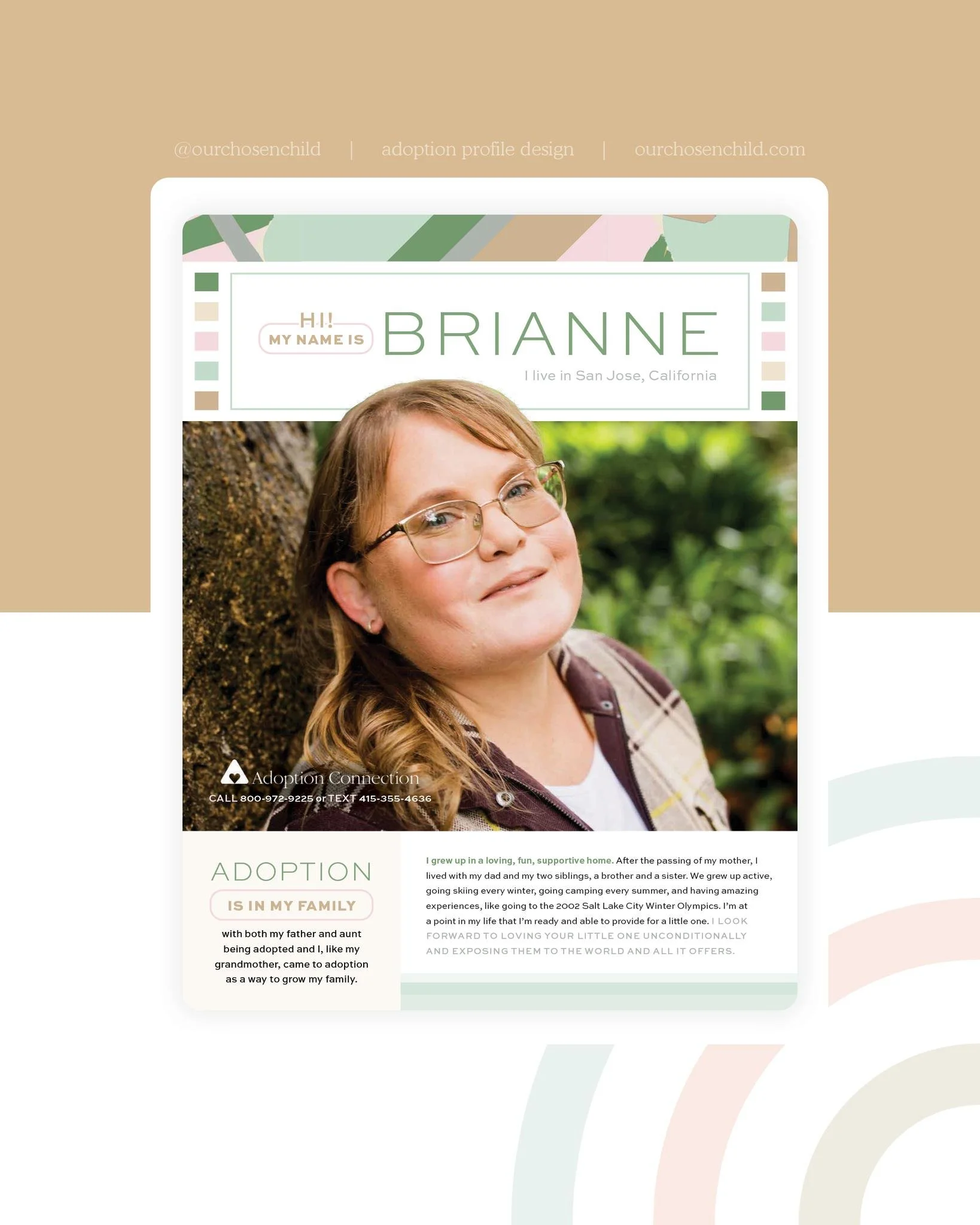 This week&rsquo;s Featured Family  shines a light on Brianne, who is working with @adoption_connection! With adoption already woven into her family story &mdash; her father and aunt were both adopted &mdash; Brianne is excited to continue that legacy
