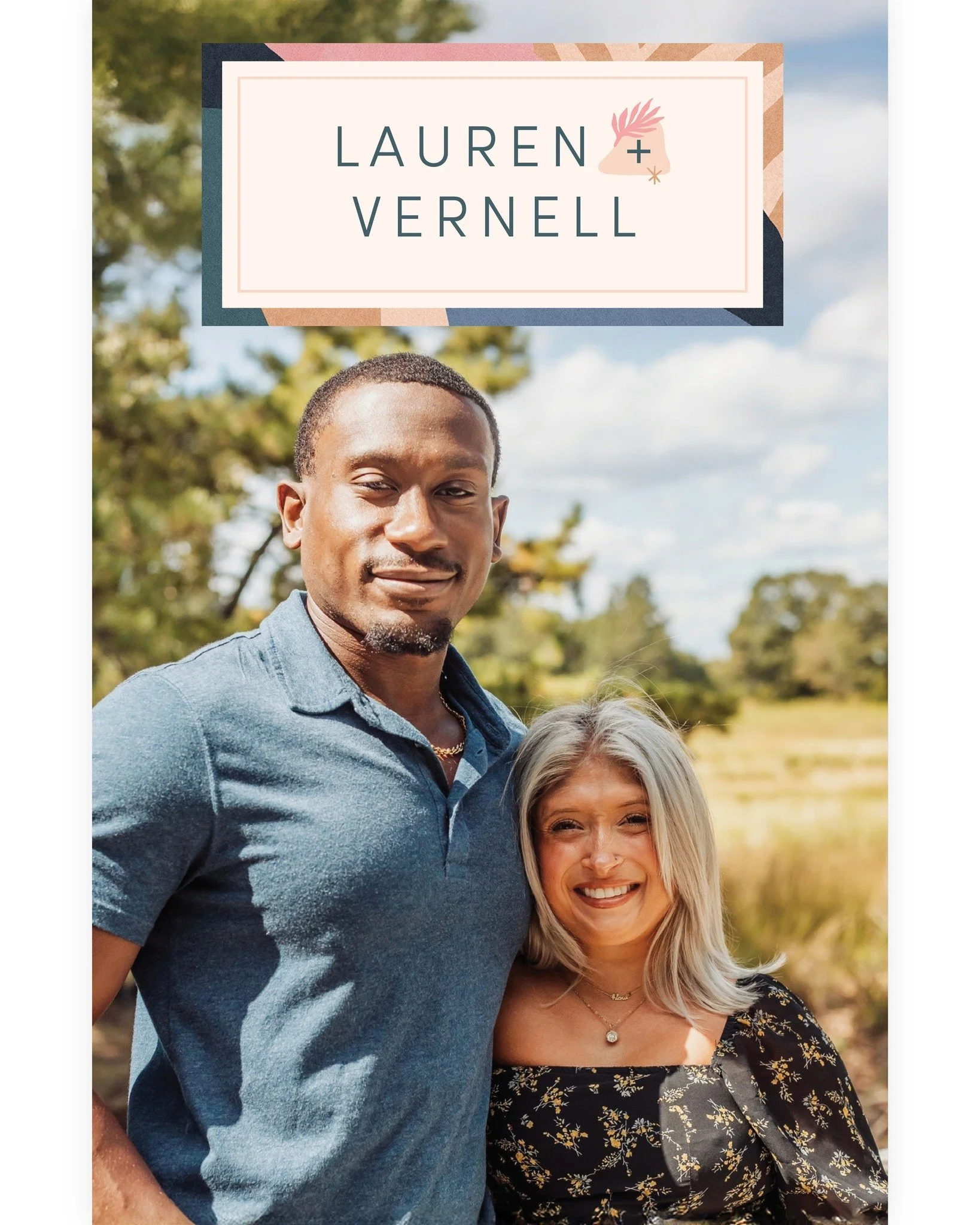 ✨ Sleek Start Monday ✨ This week we&rsquo;re sharing Lauren &amp; Vernell&rsquo;s profile&mdash;a sleek pastel design with subtle pops of color that let their story shine.

From Harry Potter marathons and cozy fires to sunny pool days and hosting gat