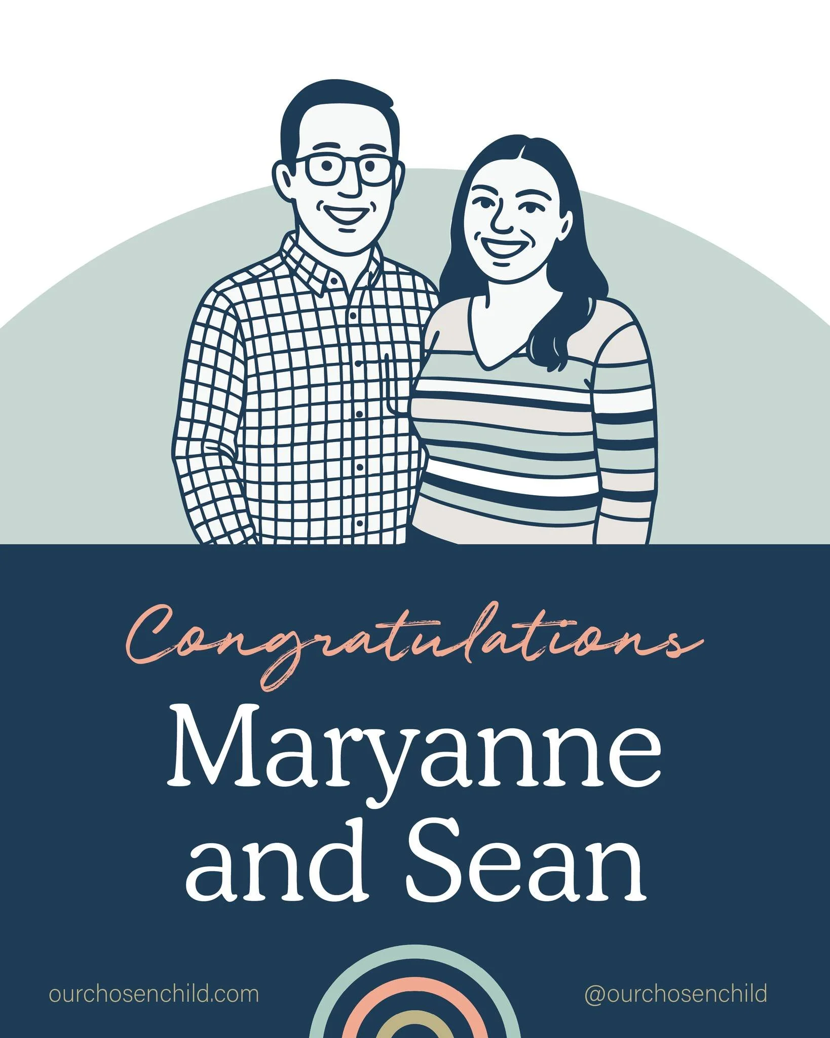 Congratulations to Maryanne and Sean on welcoming their child through adoption! We&rsquo;re so happy for your growing family and grateful to have been part of your journey along with @rgadoption 🌿💛

#Congratulations #OurChosenChild #AdoptionJourney