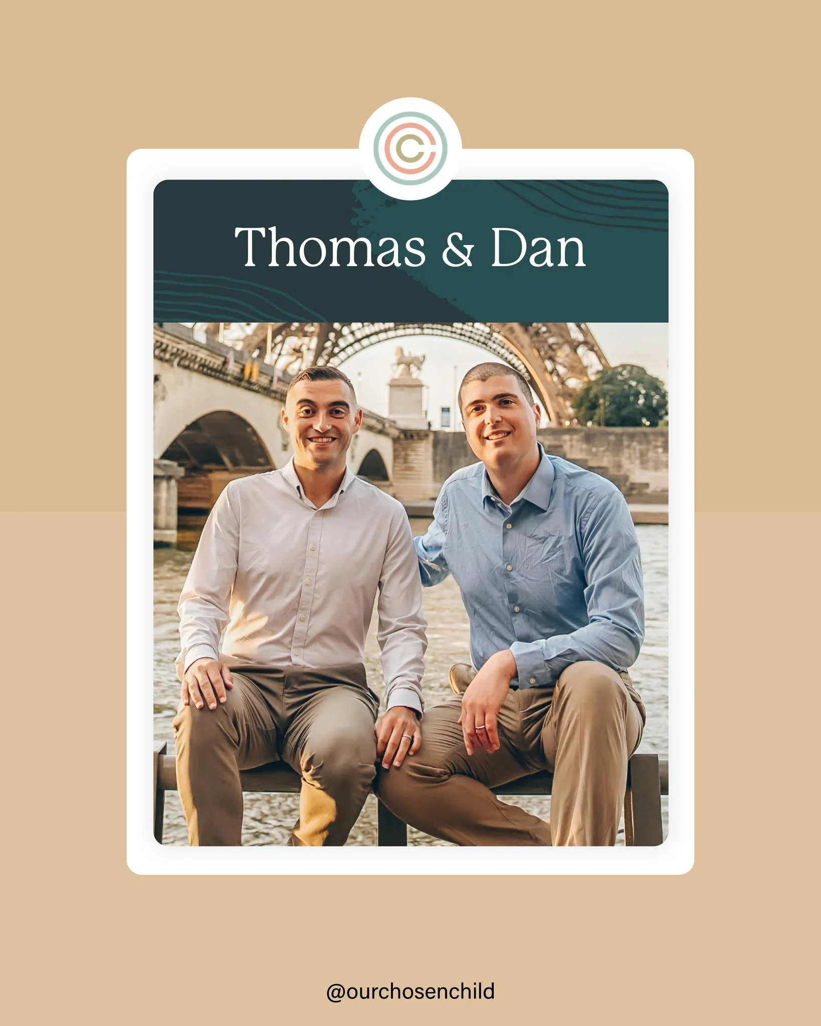 Meet Thomas &amp; Dan, our Friday Featured Family. 
Their profile is filled with earthy tones, calm warmth, and photos that truly reflect the love they share. We were honored to help them bring their story to life, alongside the wonderful team at @rg