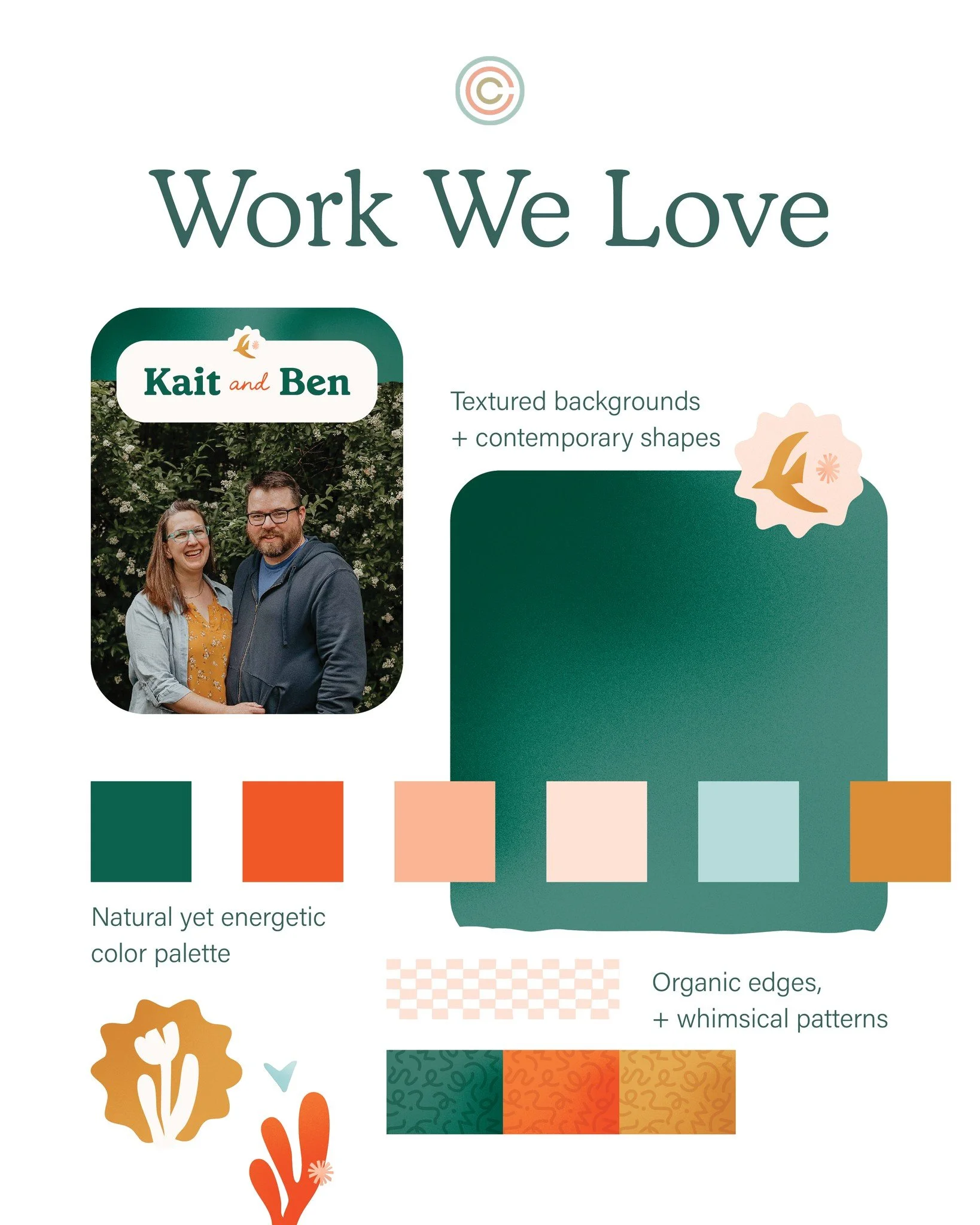 Texture? Check. Contemporary shapes? Check. 
A color palette that&rsquo;s both natural and energetic? Check.
This moodboard is a little whimsical, a little modern, and totally unforgettable. We love this adoption profile!

#WorkWeLove #Moodboard #Ado