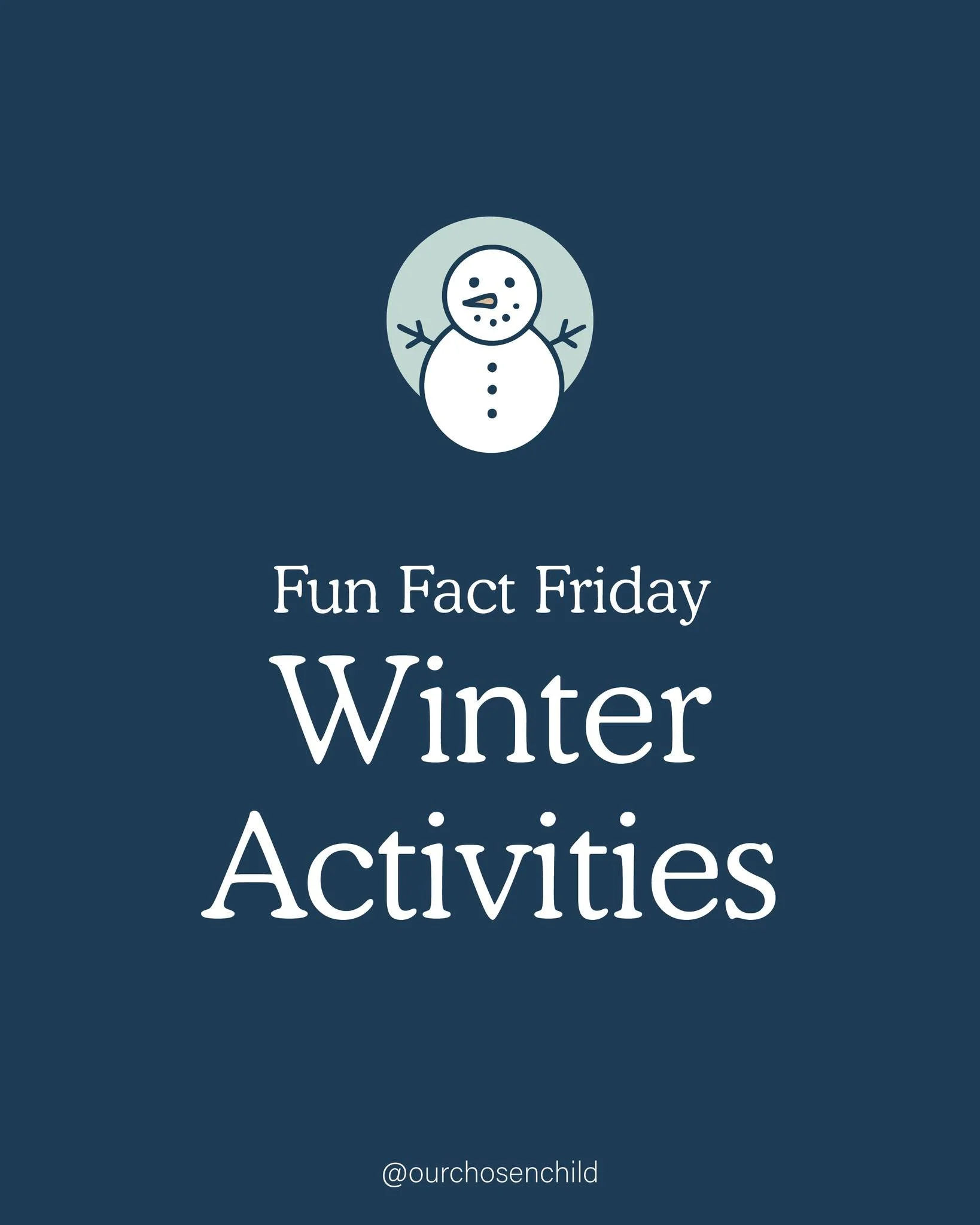 Fun Facts Friday ❄️ Winter fun makes frequent appearances in adoption profiles and we get why! From sledding hills and snowman masterpieces to cozy ski days and rosy cheeks, these simple traditions say so much about the kind of childhood being dreame