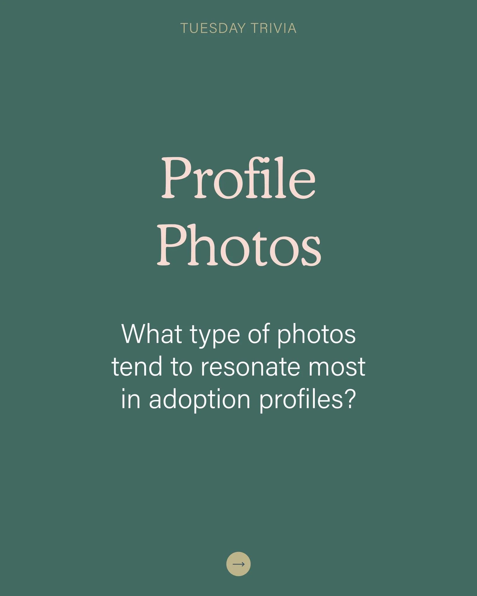 When it comes to adoption profiles, which photos truly resonate with expectant parents?

Hint: it&rsquo;s not about perfection, it&rsquo;s about real life.
Swipe to see the answer ➡️

Want to learn more about choosing photos for your profile? Reach o