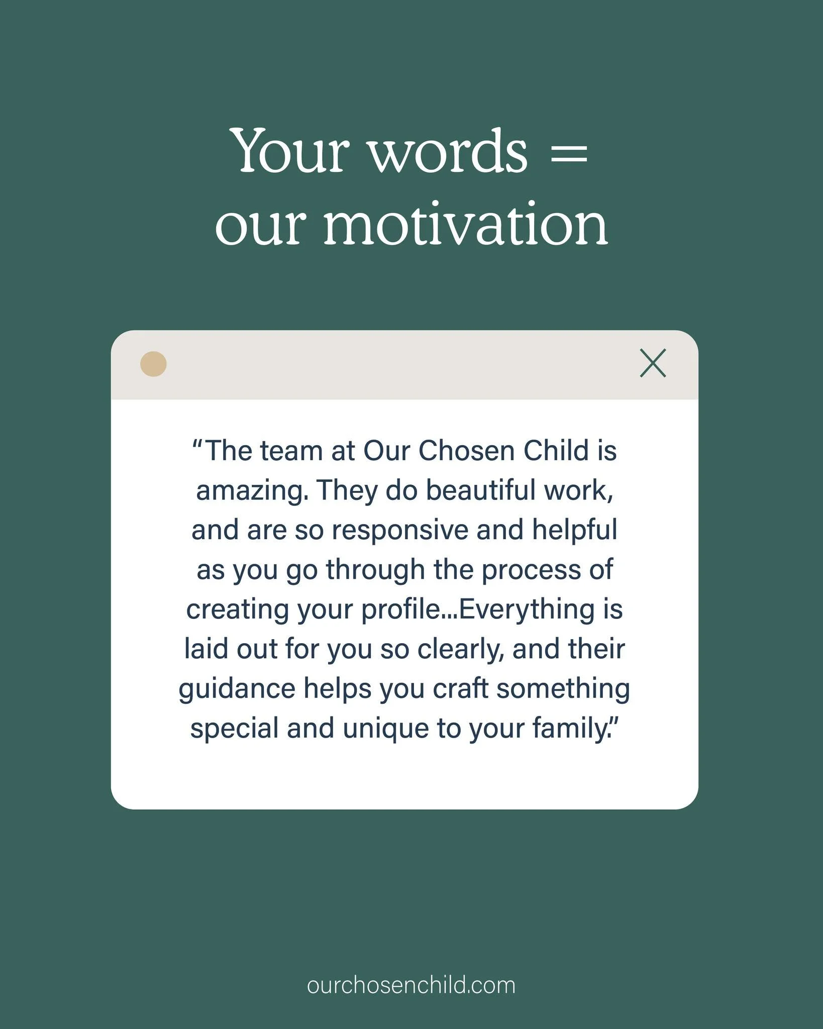 We are so grateful for kind words like these and for families who trust us with such an important part of their journey. Creating something meaningful, clear, and truly unique to each family is at the heart of what we do.

Thank you for taking the ti