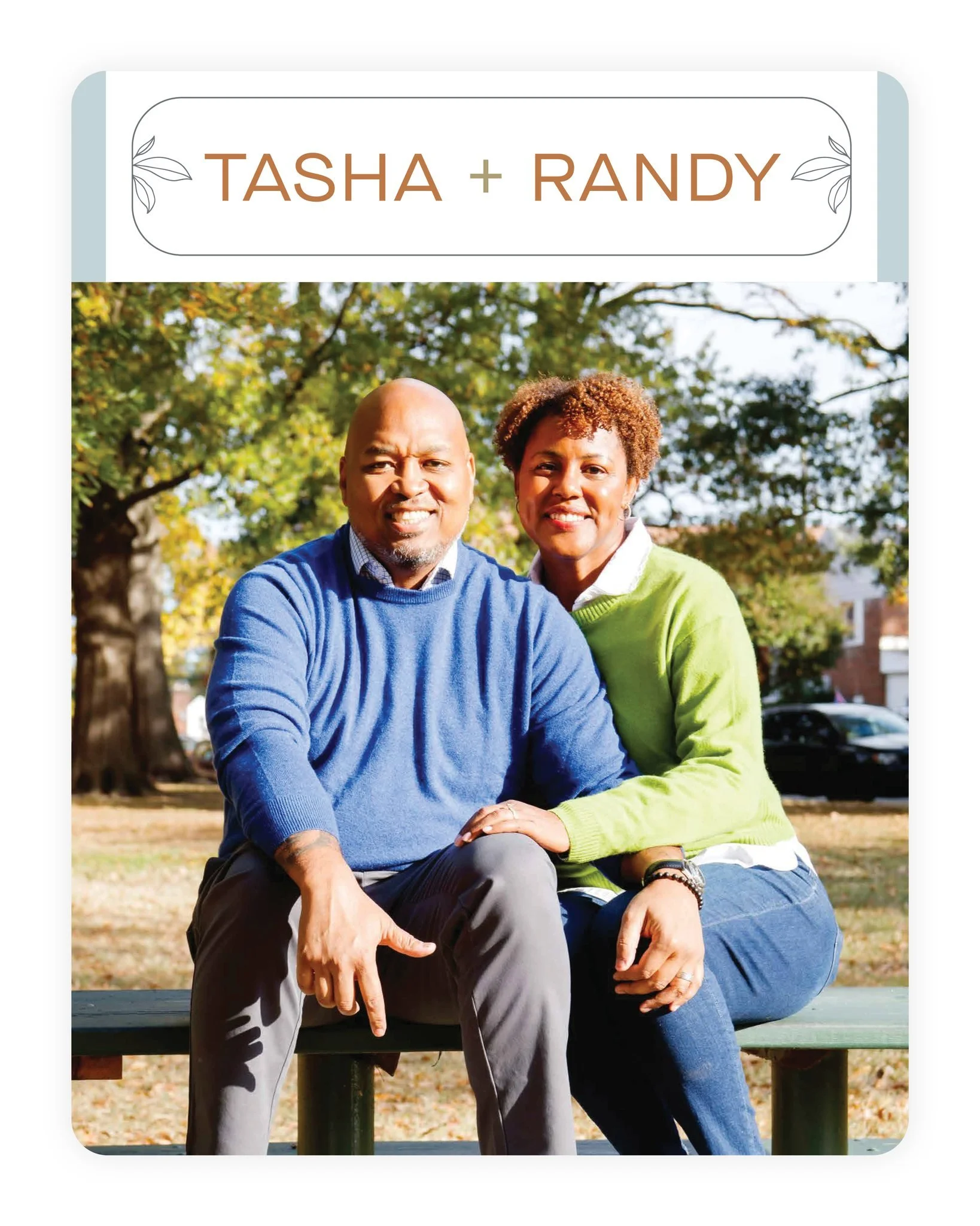 Tasha and Randy are hopeful adoptive parents in Washington, DC, working with @adopthelpadoptions.

We loved bringing their adoption profile to life with a modern, airy palette of light blues, tans and soft beiges, layered with delicate florals that f