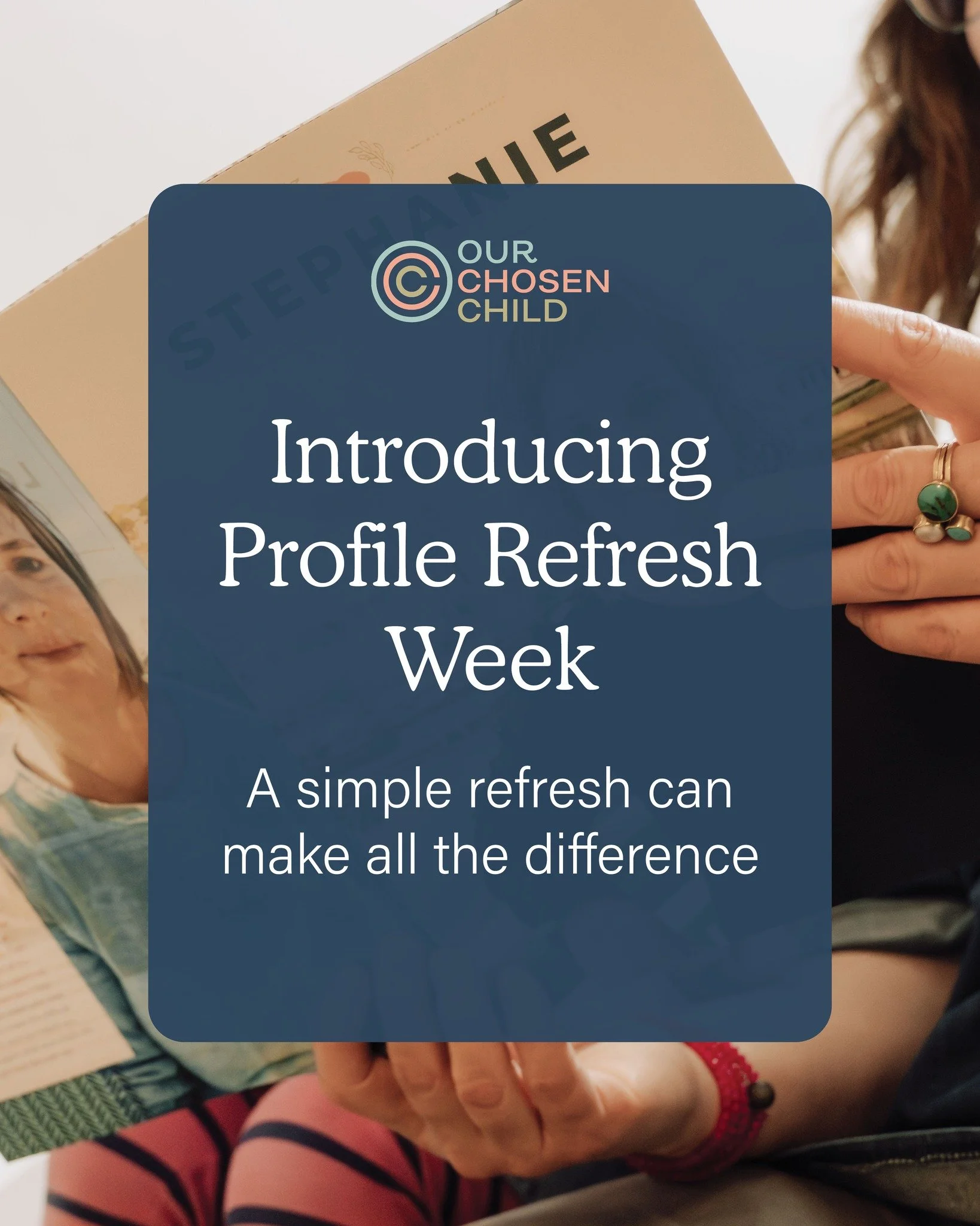 We&rsquo;re so excited to introduce Profile Refresh Week 🤍 You&rsquo;ve poured your heart into your adoption profile. Every photo, every word thoughtfully chosen&hellip; and still, the waiting can feel heavy. It&rsquo;s easy to start wondering if so