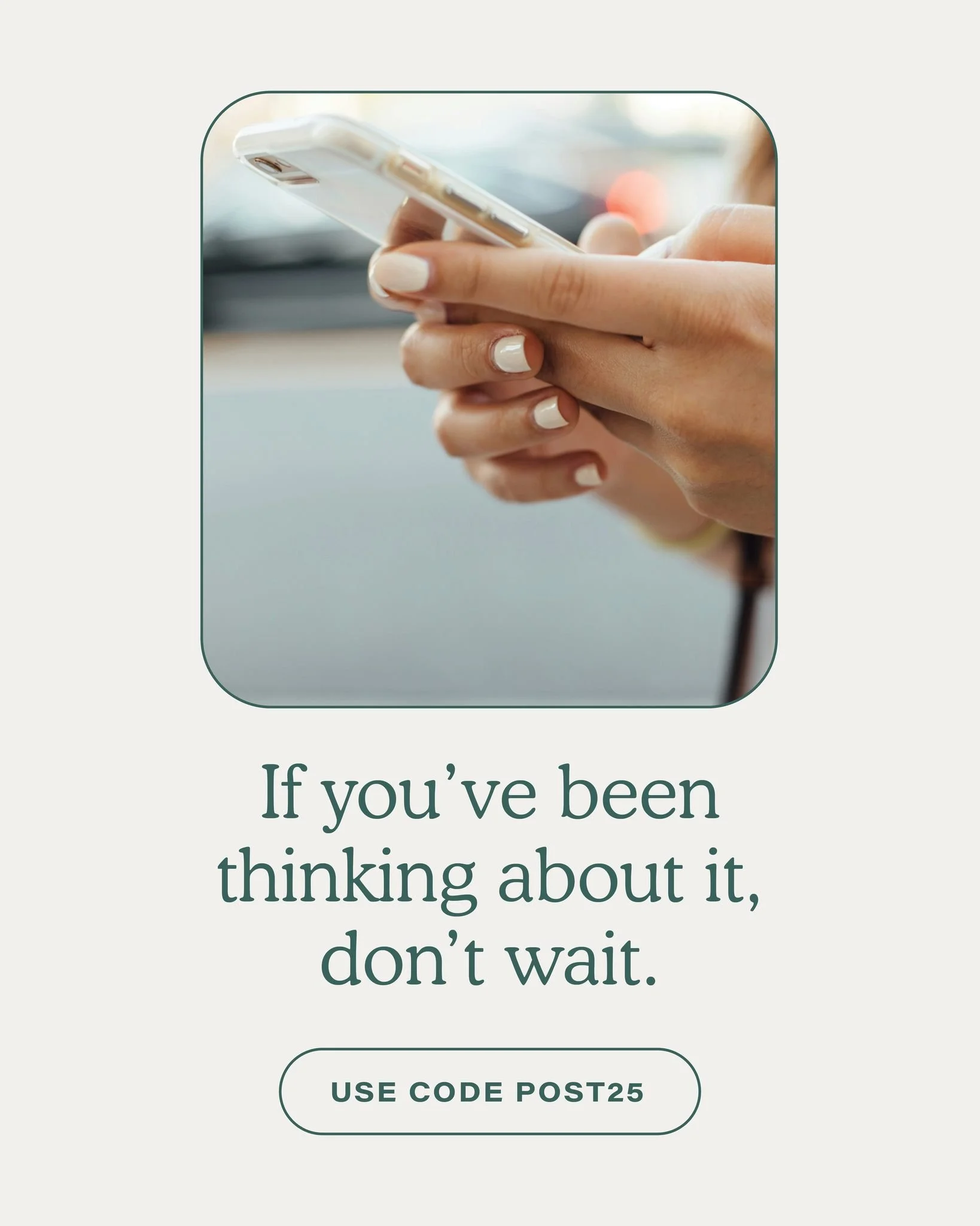 If you&rsquo;ve been thinking about it, this is your sign! 🤍

You don&rsquo;t have to have it all figured out, just start. Our Social Media Plan + Post Program is here to support you every step of the way.

Enjoy 25% off through July using code POST