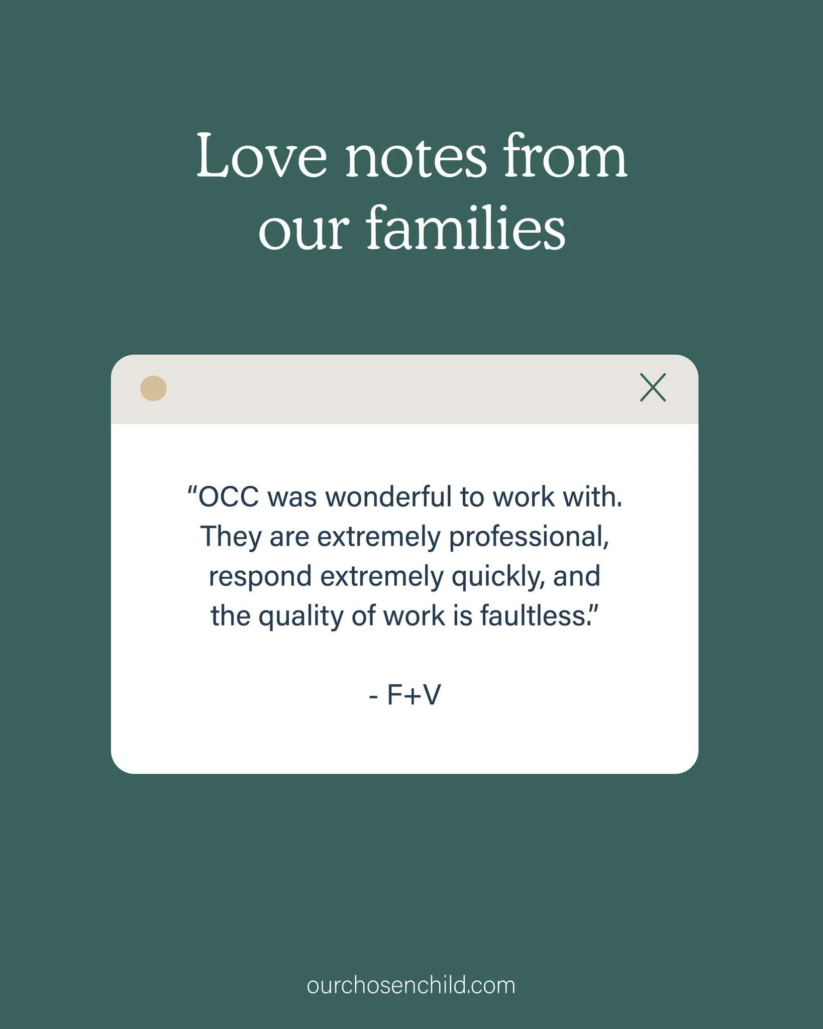 Love notes from our families 🤍 We&rsquo;re so grateful to do what we do and even more grateful for the kind words our clients share along the way.

It&rsquo;s truly an honor to be part of your stories.
