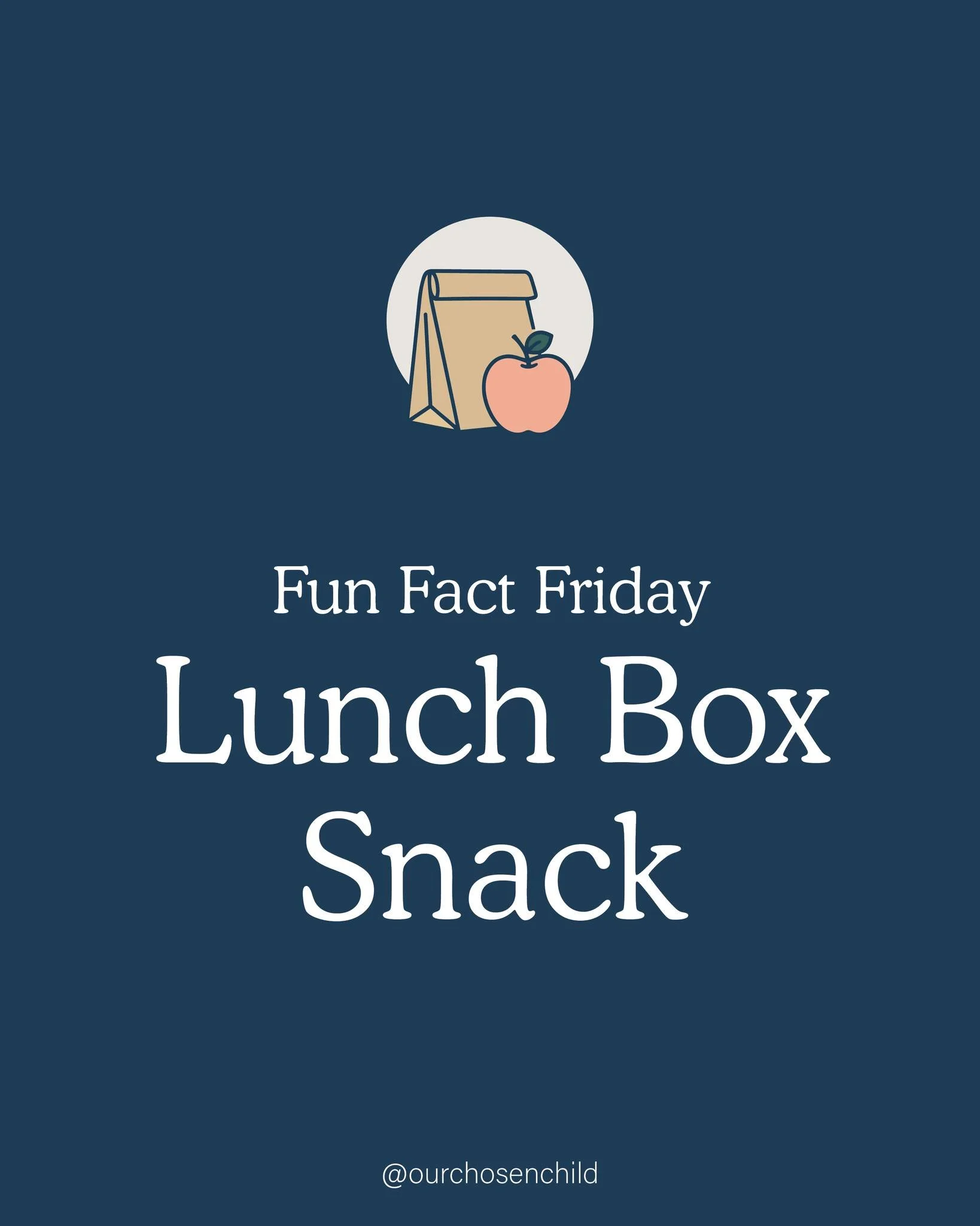 Fun Facts Friday 🍎 One of our favorite prompts we see in adoption profiles is all about lunch box snacks. That little treat that made lunchtime exciting then (and still does now).

From fruit snacks to cheese and crackers, chips, or a classic candy 