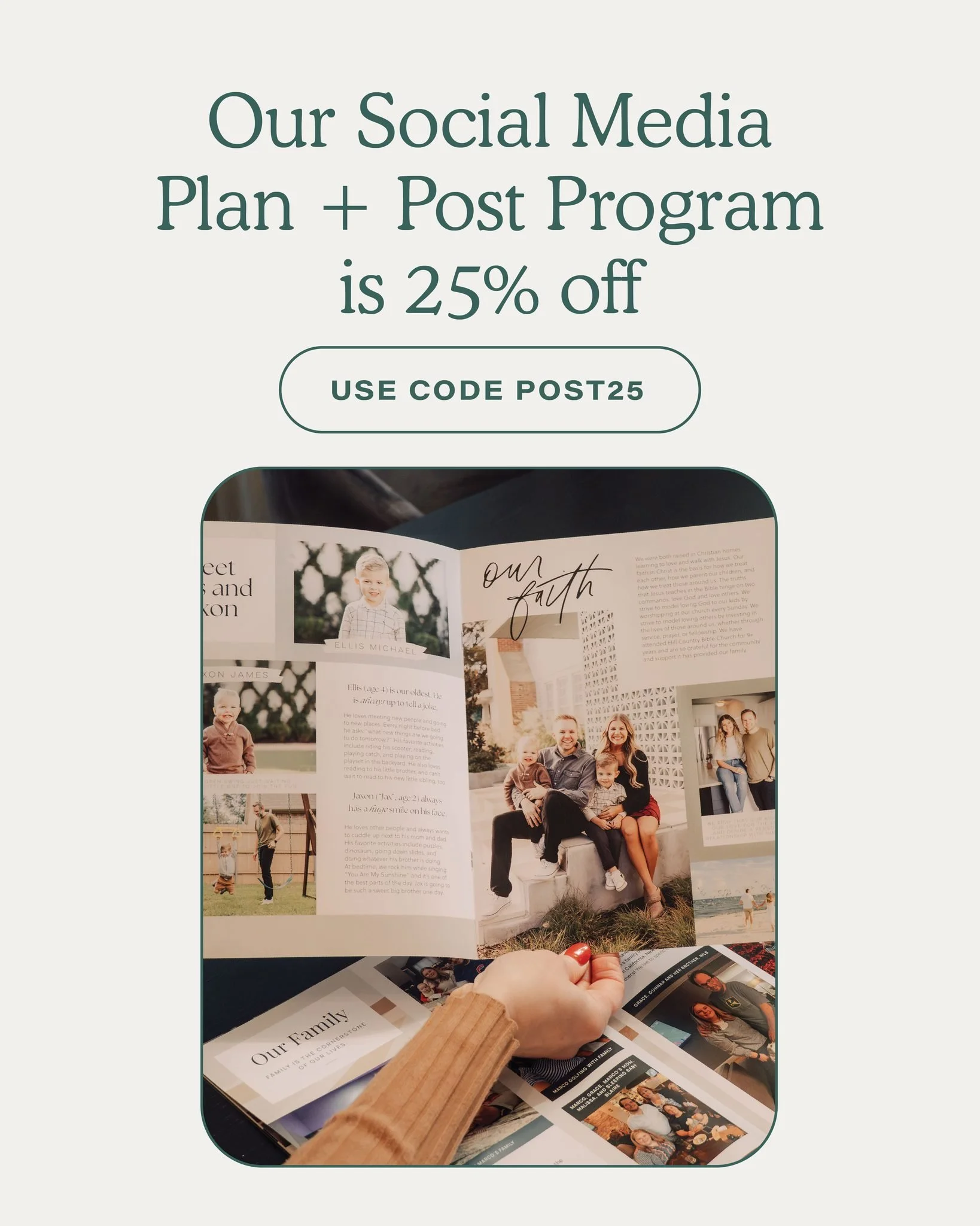 If expanding your outreach has been on your mind, our Social Media Plan + Post Program was designed with you in mind 🤍

With six months of content, prewritten captions, and customizable templates, you&rsquo;ll have the support you need to share your