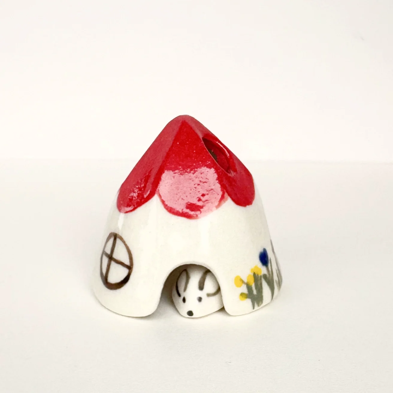 Mouse house incense holder.  Awww...