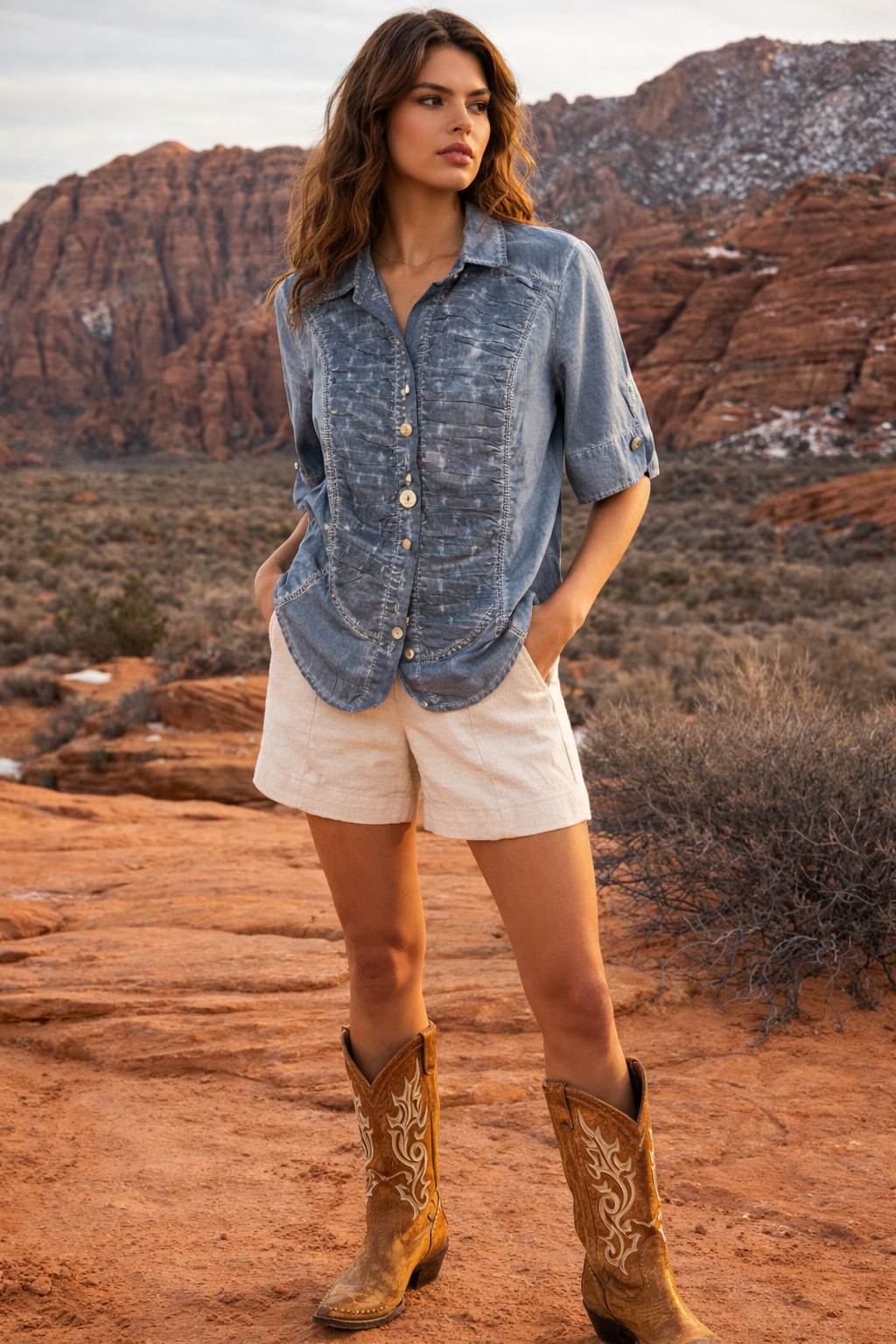 Vintage Bottega cotton shirt
pintuck tie-dye texture with a soft, sculpted drape
an eclectic run of buttons in varying sizes—quietly playful, unmistakably Bottega

subtle sparkles trace the seams
rounded edges soften the silhouette