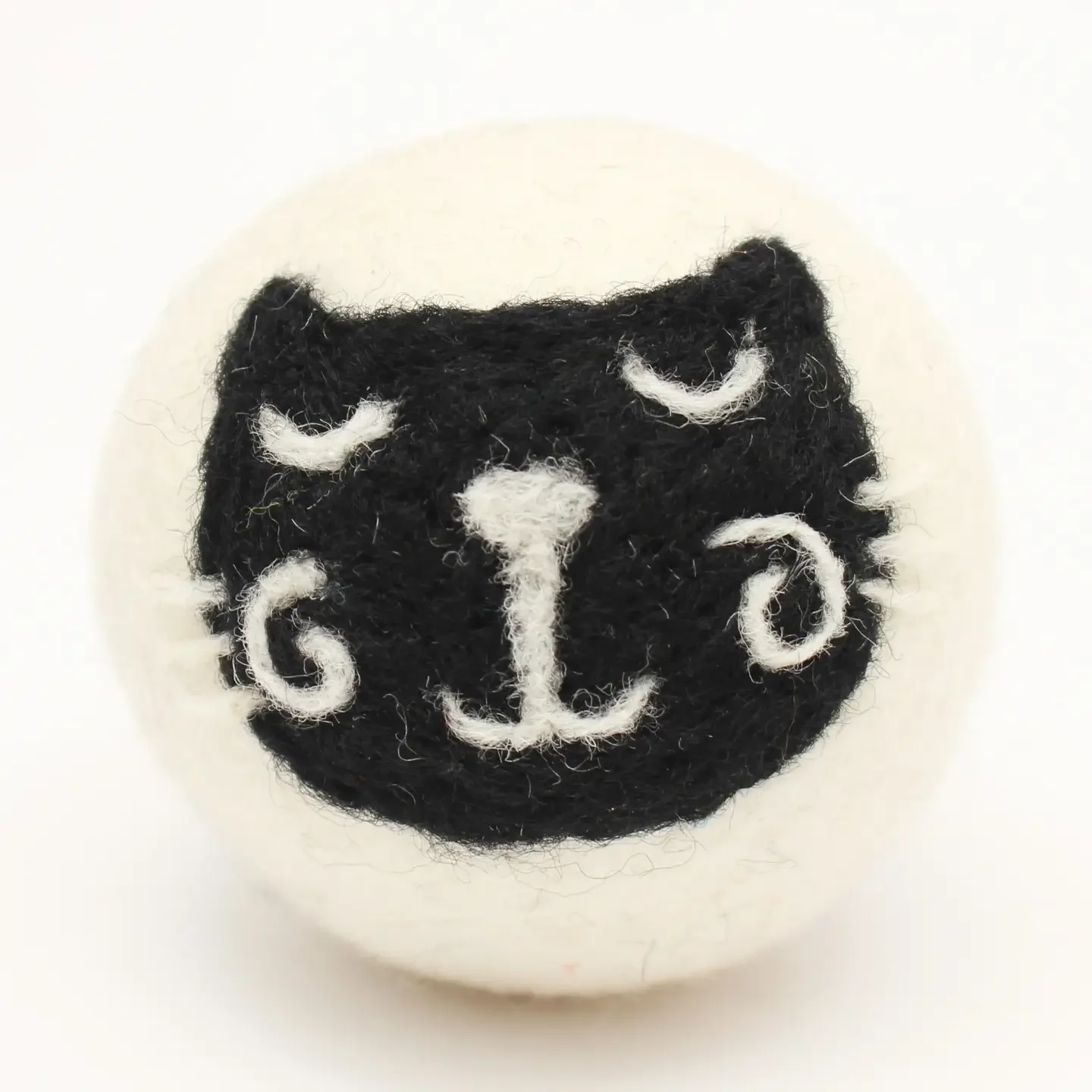Black cat wool dryer ball.  Can you resist?