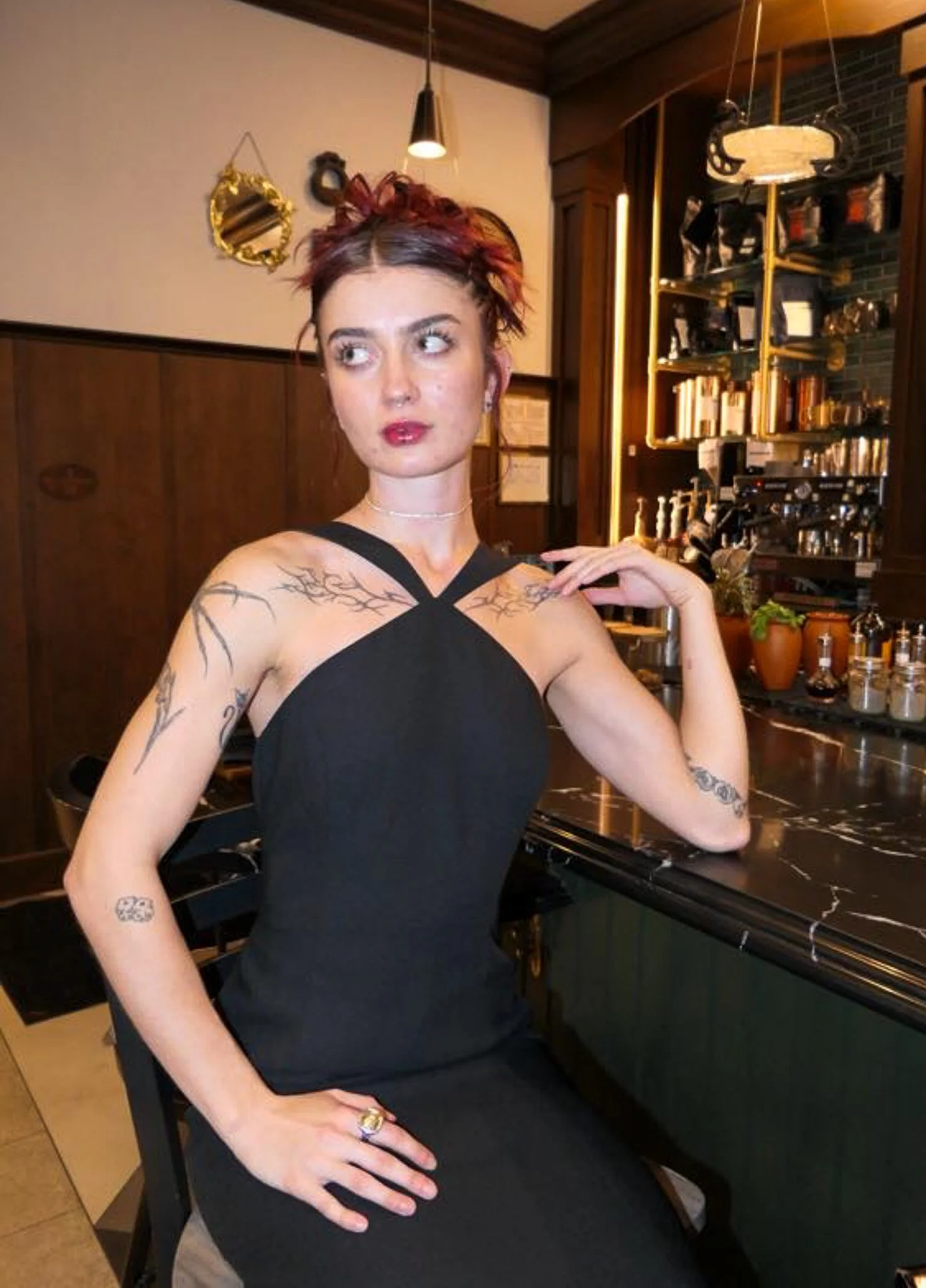 Vintage I. Magnin 80s evening dress.  Size S, new without tag.