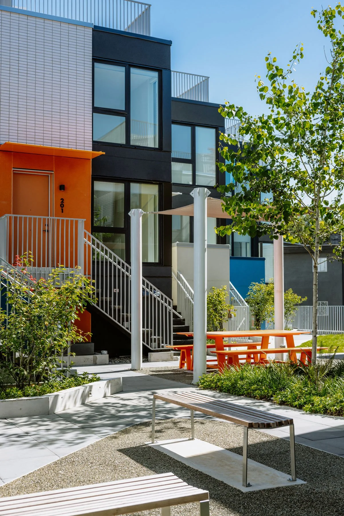 Considered Design Vancouver  courtyard Landscape Architecture for E15 landscape architecture project