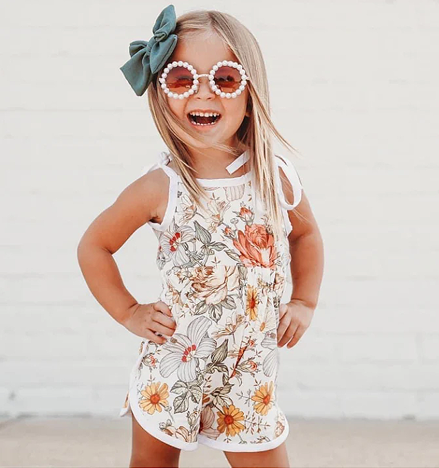 Fall Floral Romper