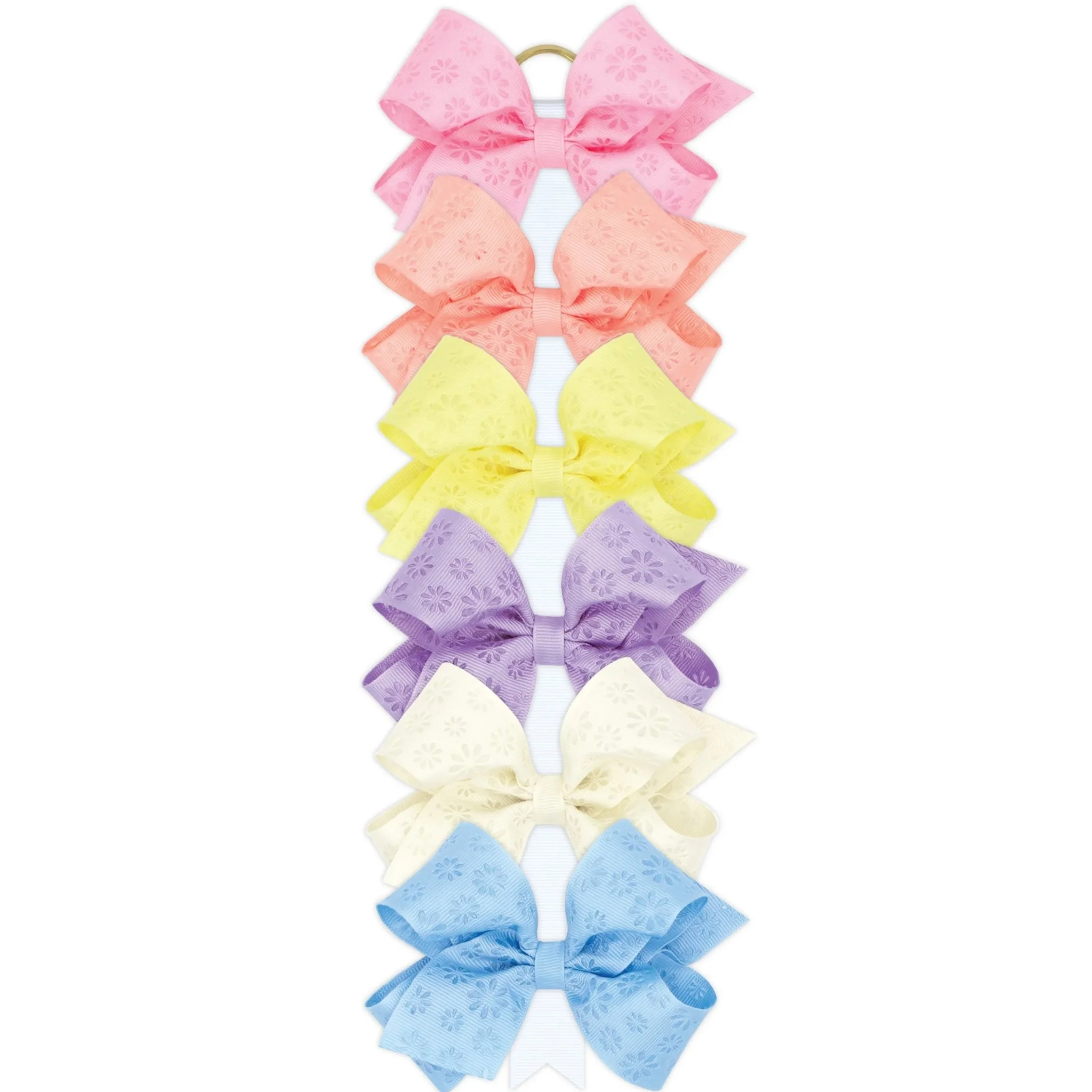 Eyelet Floral Bow
