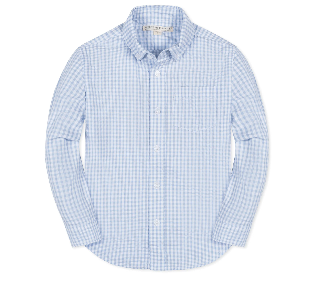 Gingham Seersucker Shirt