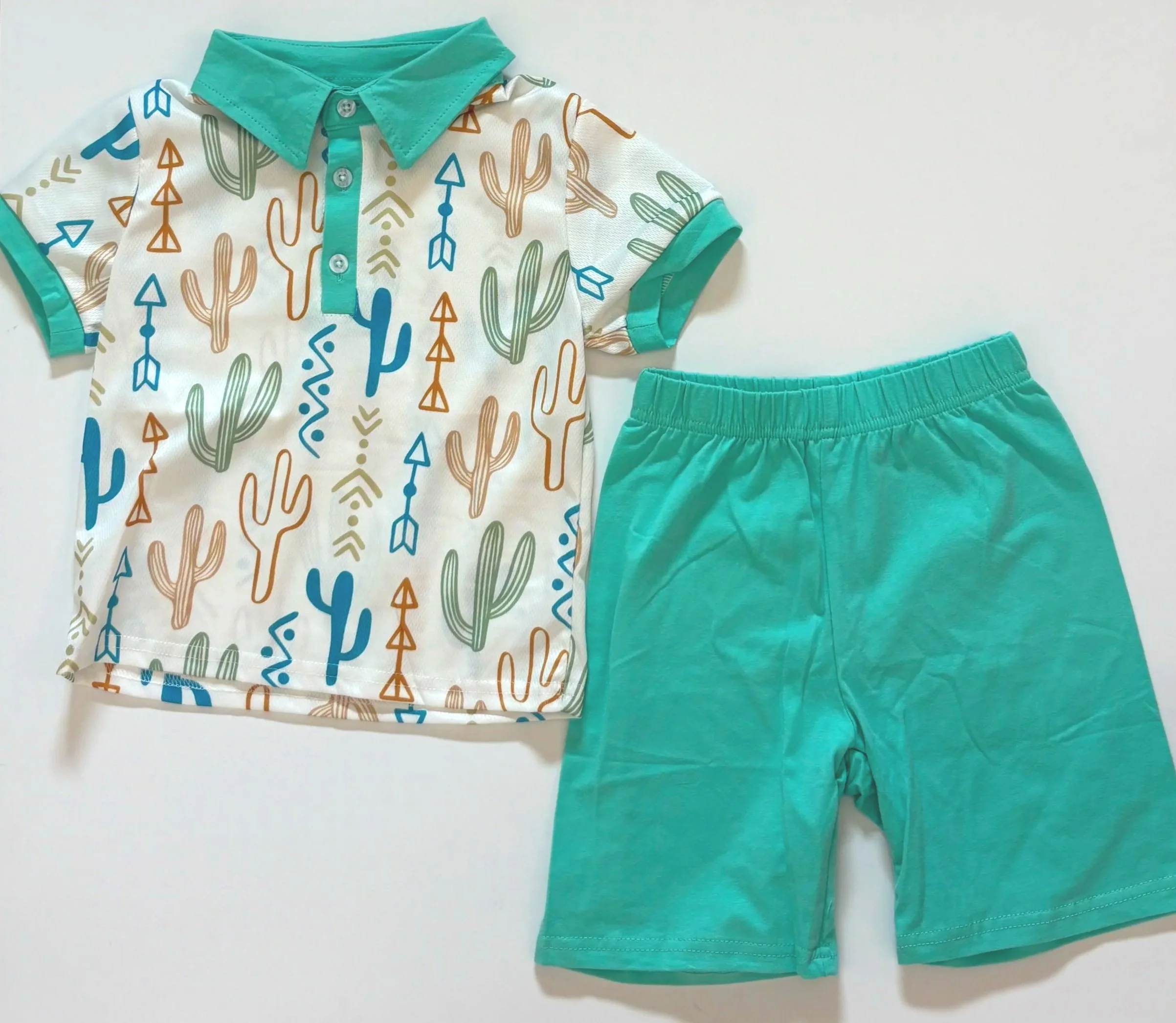 Teal Cacti Set