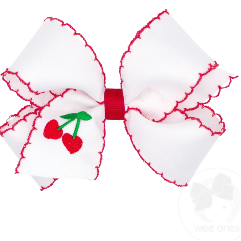 Large Embroidered Bow