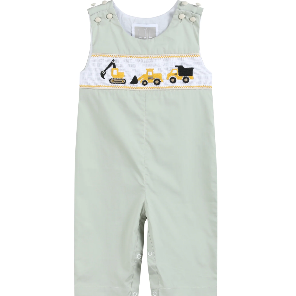 Construction Smocked Overalls