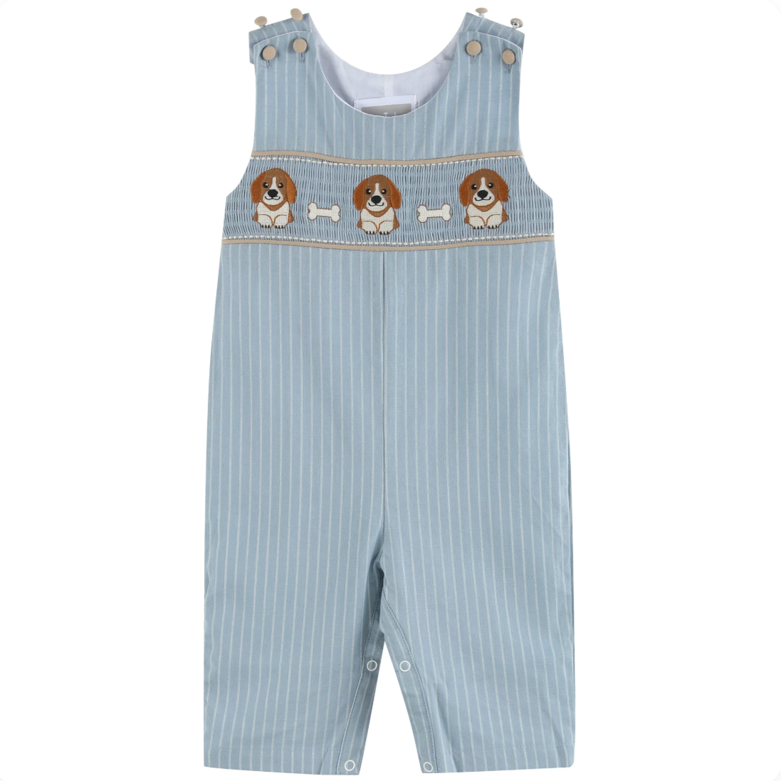 Puppy Smocked Overalls