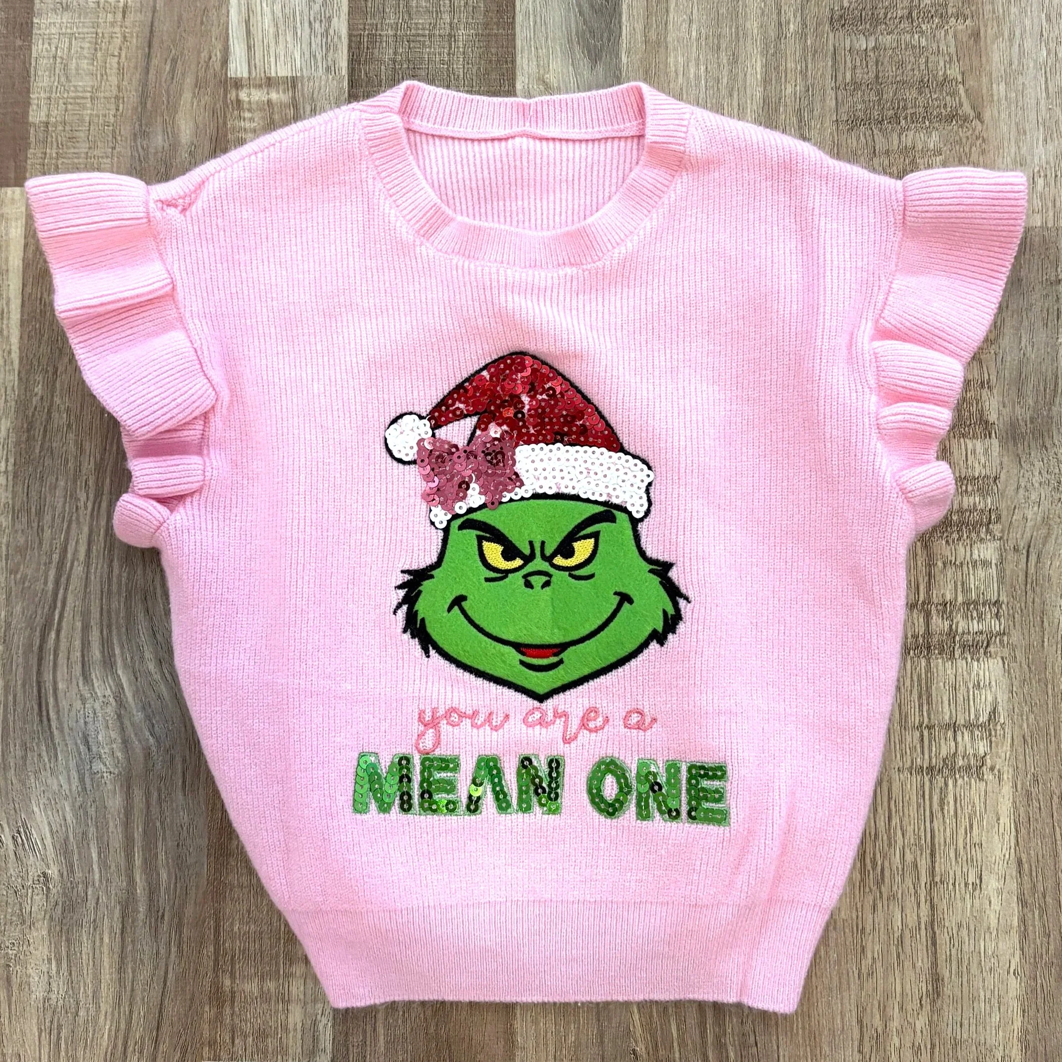 Pink Grinch Sweater