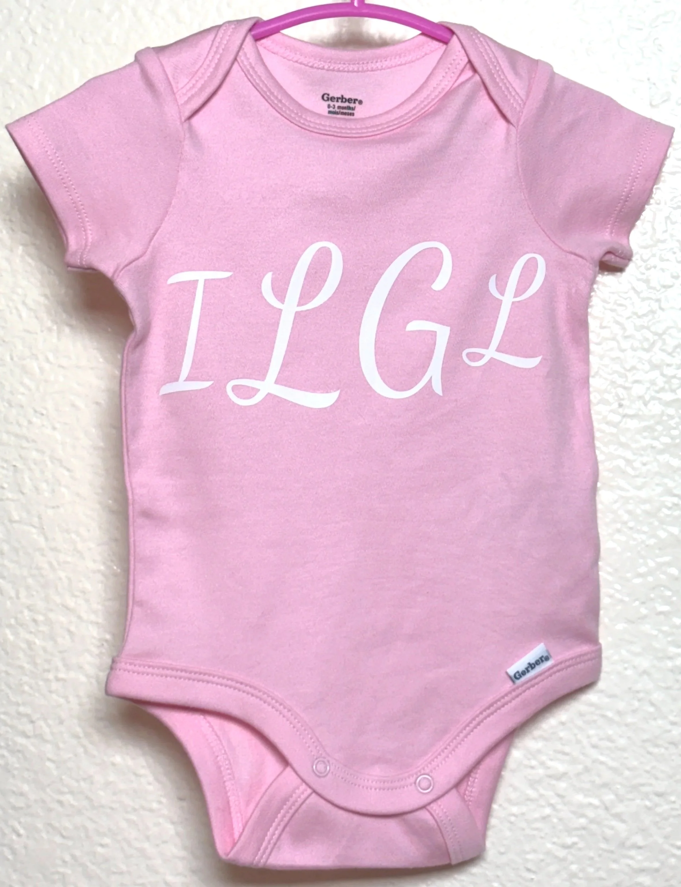 Girl's Monogrammed Onesie